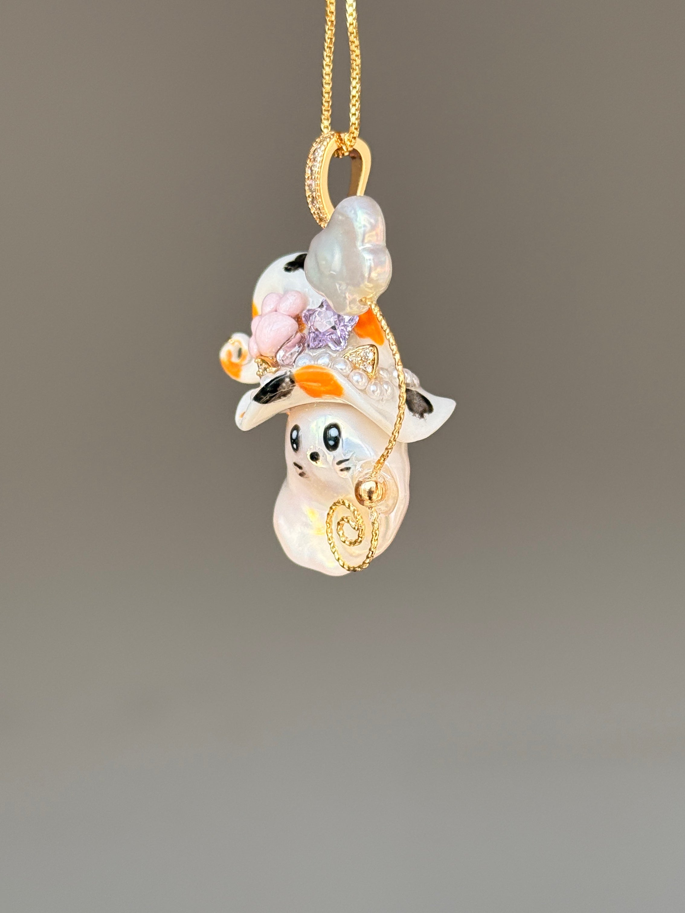 Calico Whimsy Baroque Pearl Necklace SKU1094