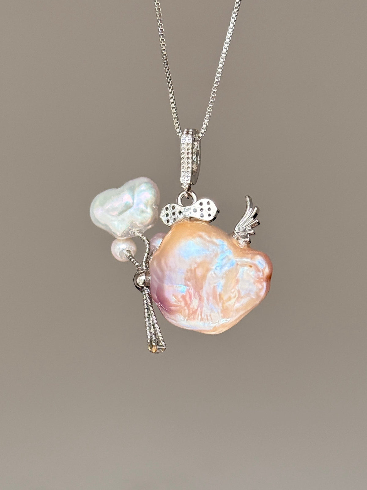 Cloud Balloon Sprite Baroque Pearl Necklace SKU924P1357