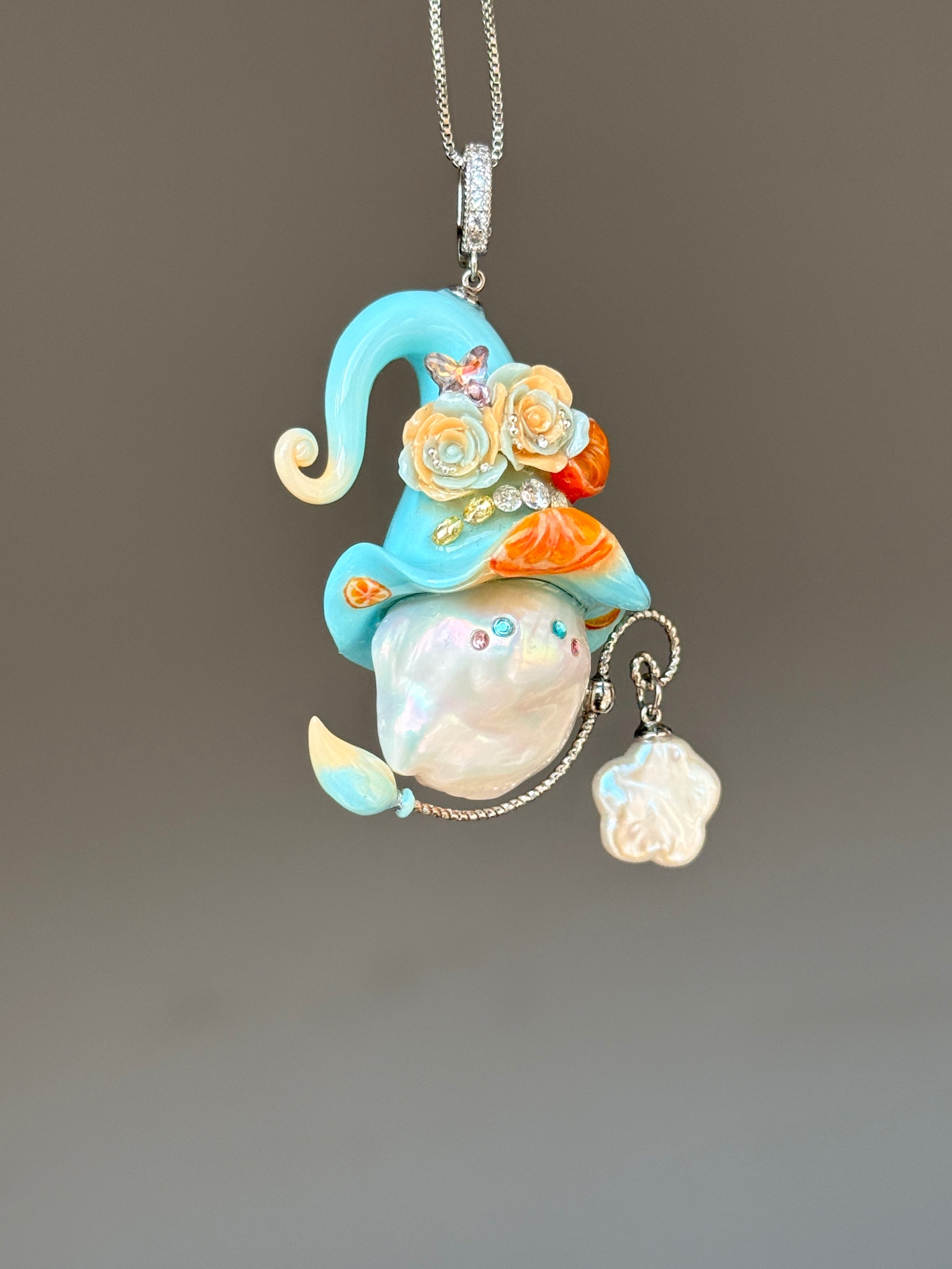Citrus Grove Sprite Baroque Pearl Necklace SKU1038P1605