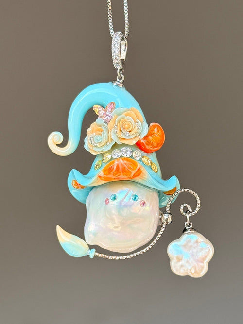 Citrus Grove Sprite Baroque Pearl Necklace SKU1038P1605