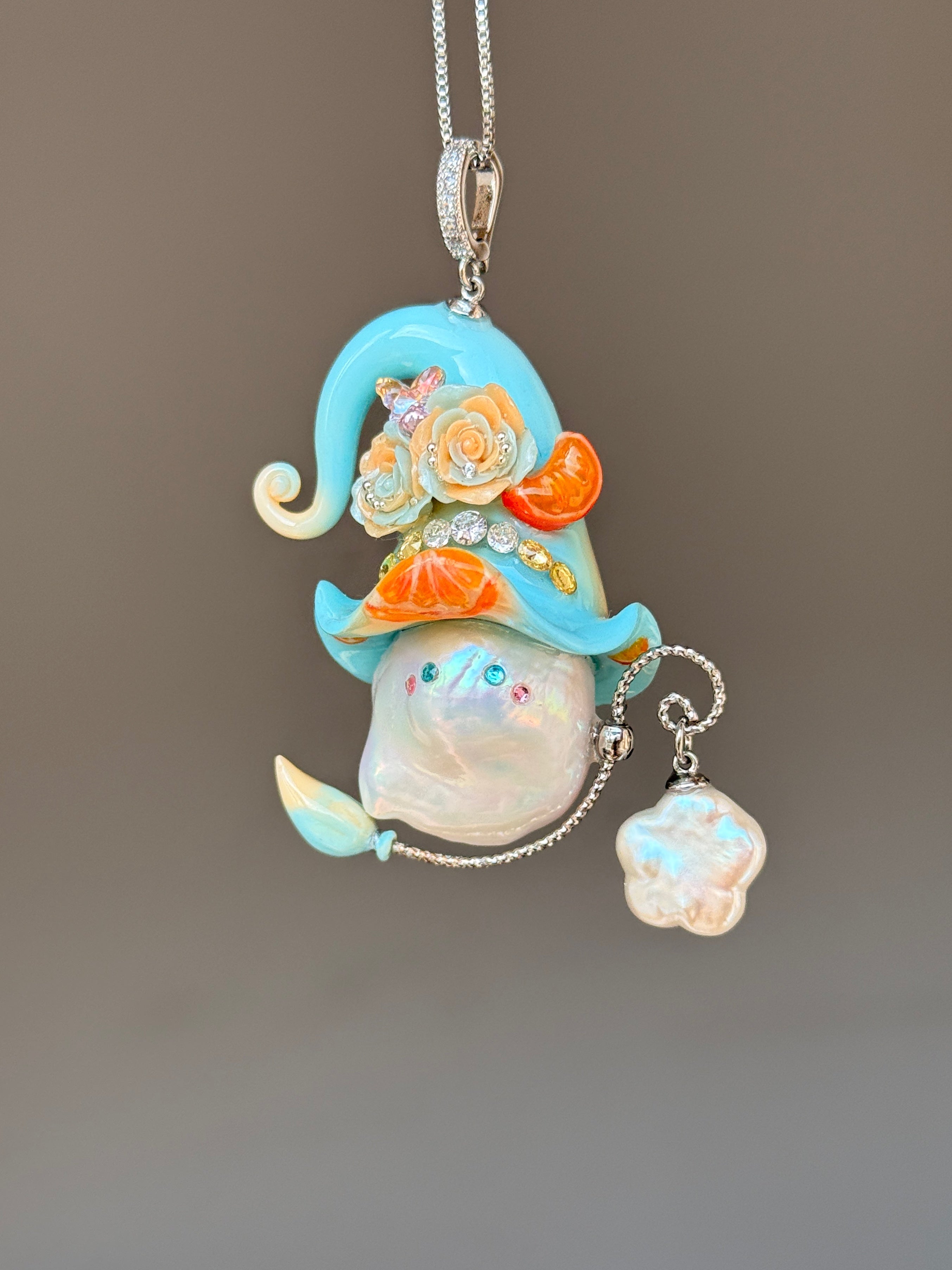 Citrus Grove Sprite Baroque Pearl Necklace SKU1038P1605