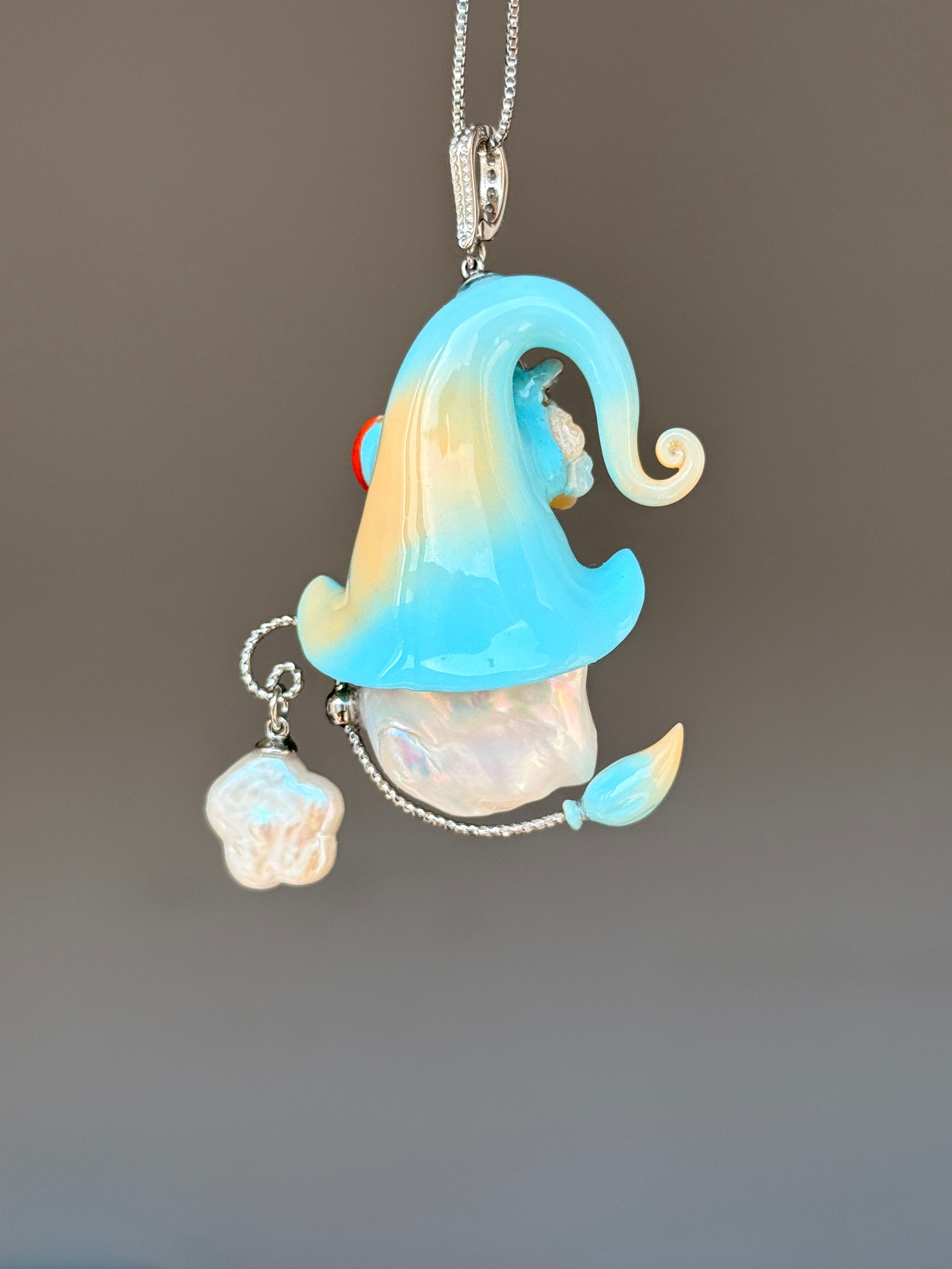 Citrus Grove Sprite Baroque Pearl Necklace SKU1038P1605