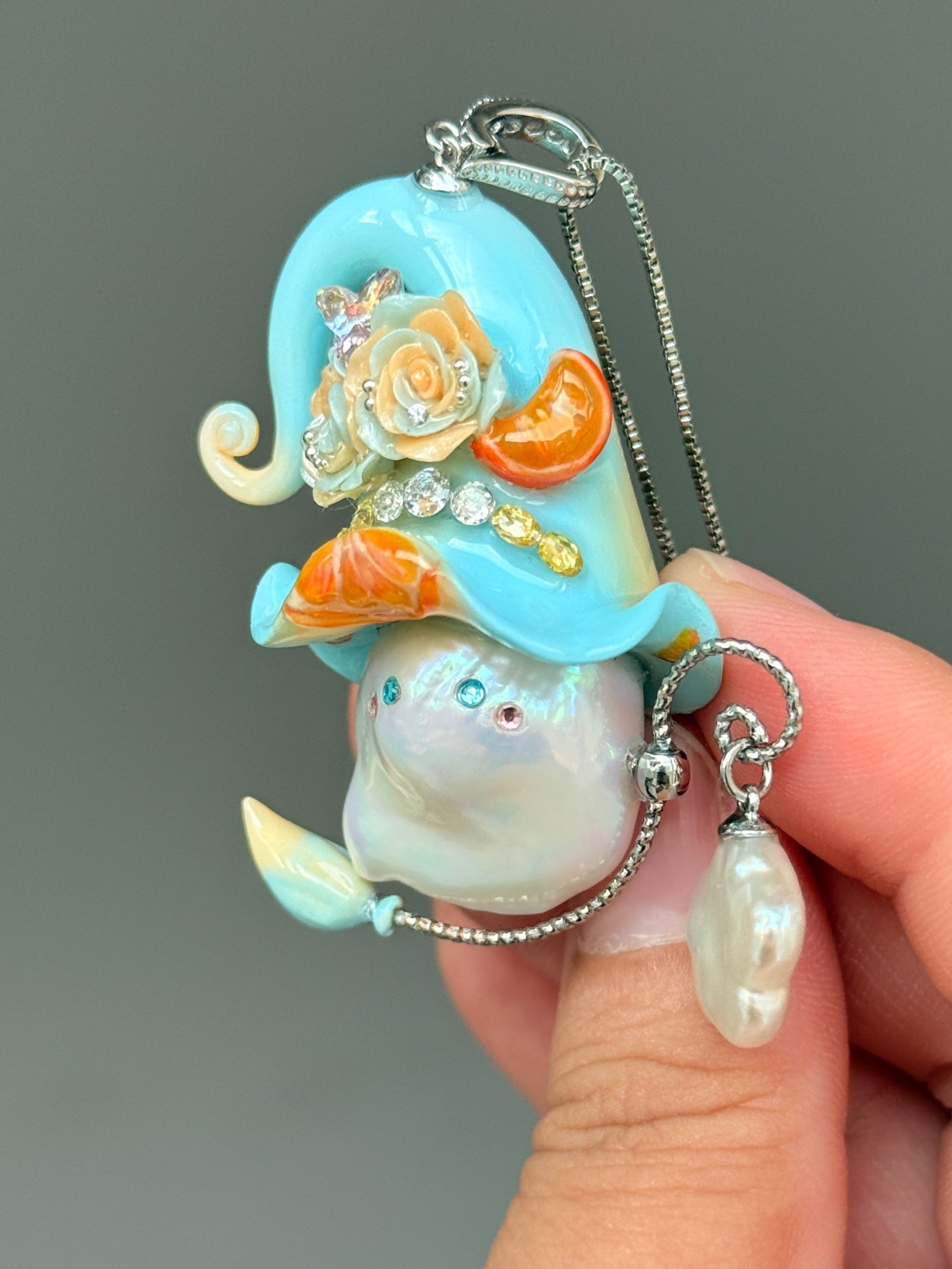 Citrus Grove Sprite Baroque Pearl Necklace SKU1038P1605