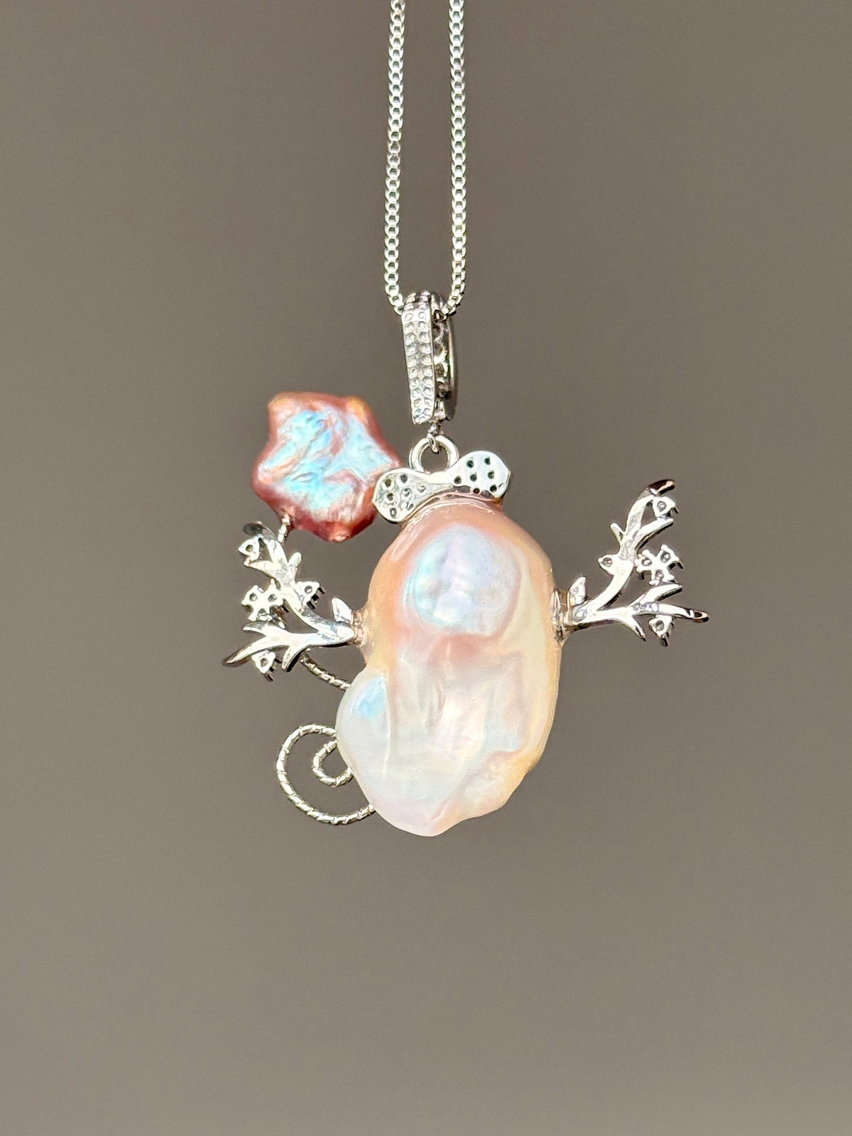 Star Balloon Branch Sprite Baroque Pearl Necklace SKUE22