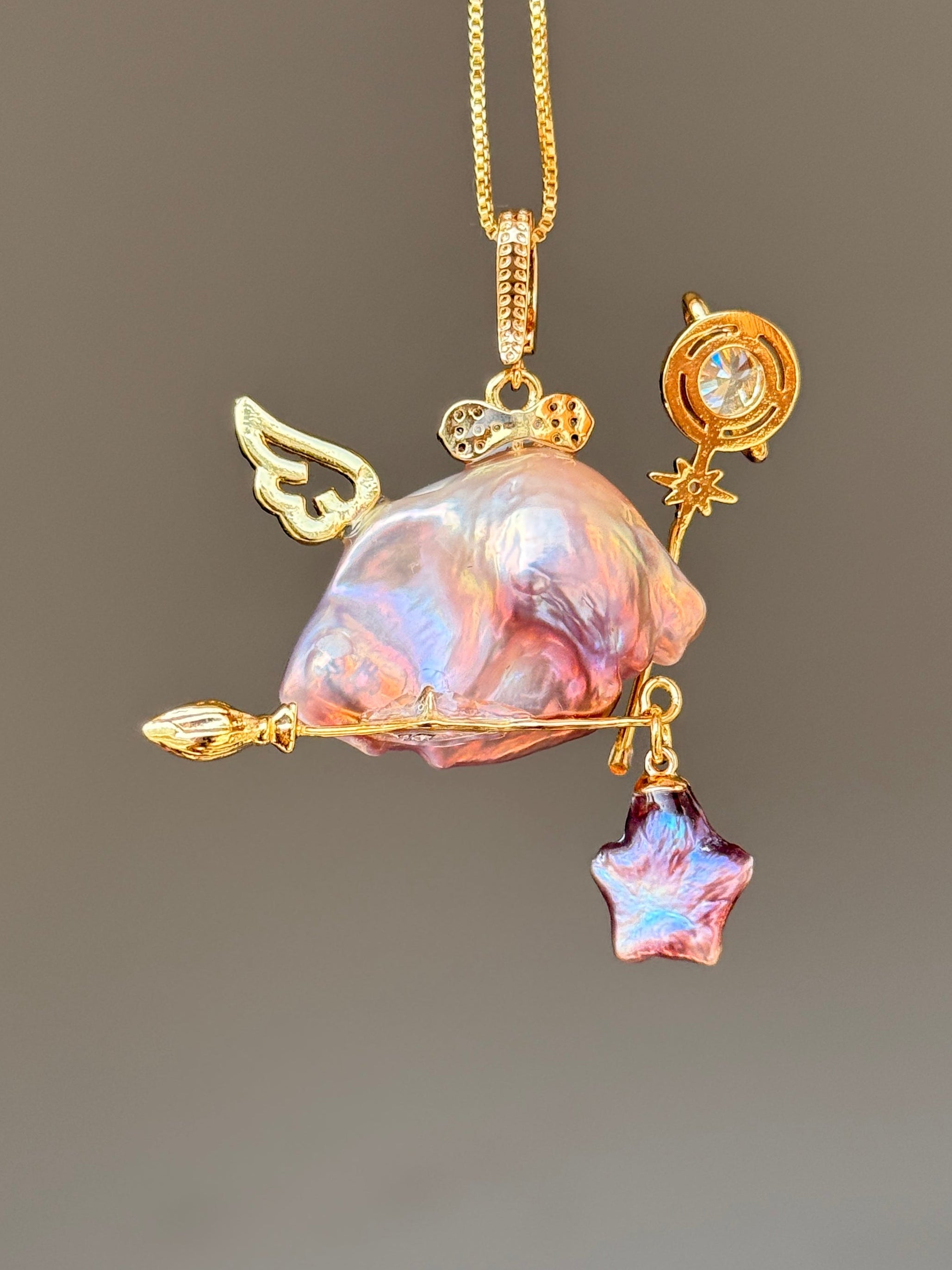 Celestial Cherub Baroque Pearl Necklace SKU912P1360
