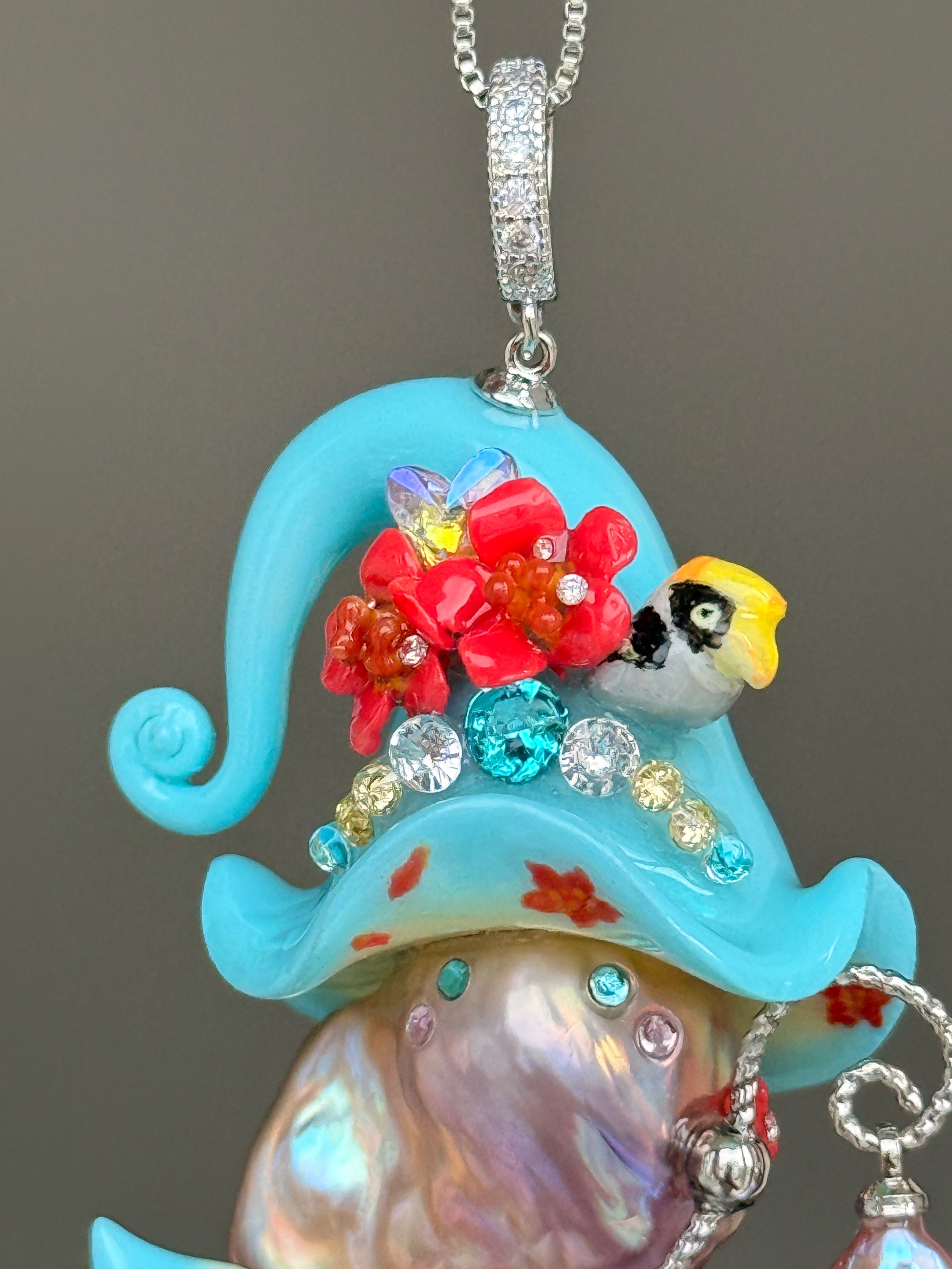 Hornbill Sprite Baroque Pearl Necklace SKU911P1263
