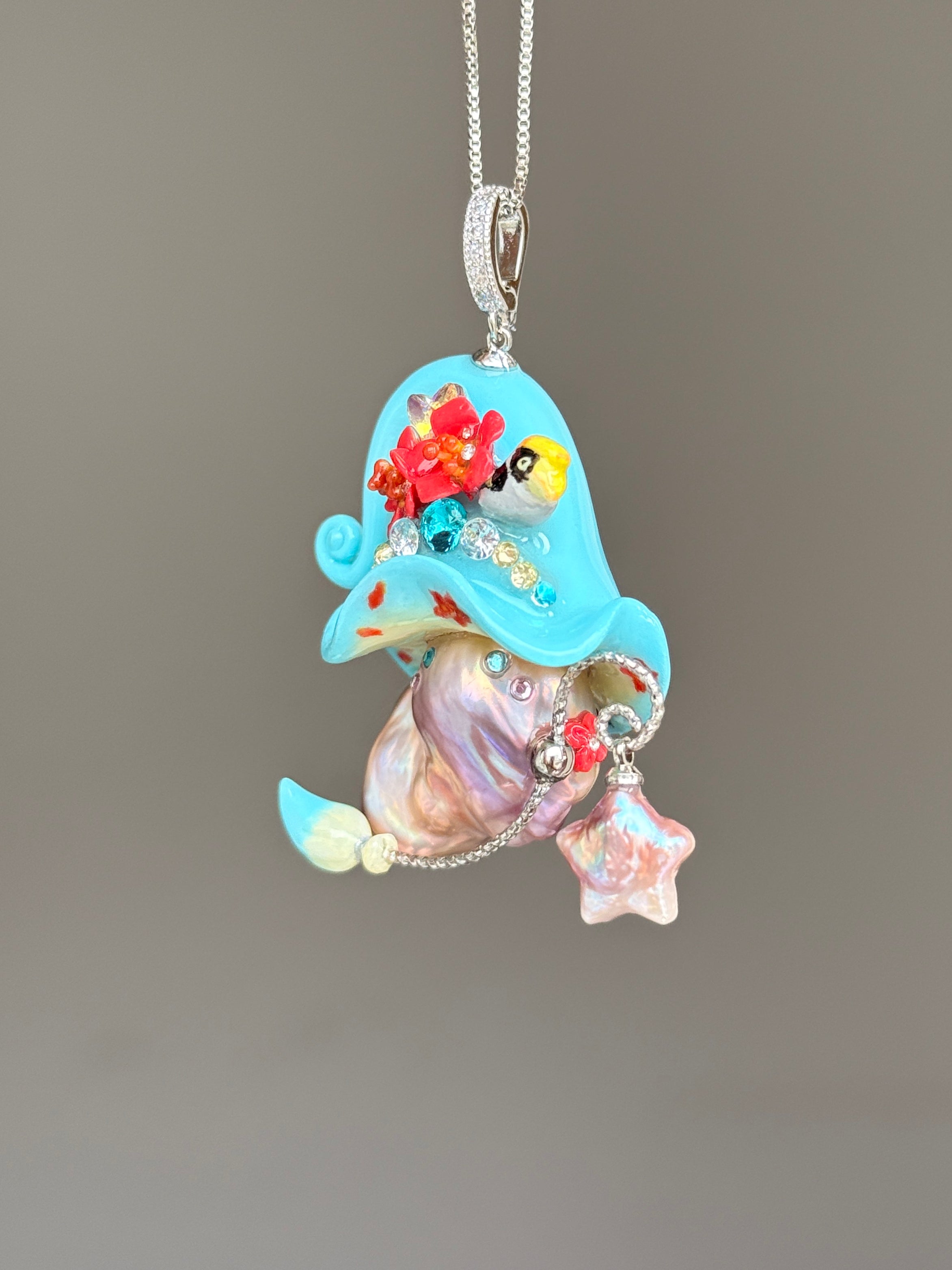 Hornbill Sprite Baroque Pearl Necklace SKU911P1263