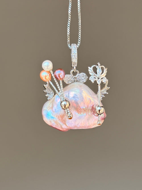 Magic Wand Fairy Baroque Pearl Necklace SKU852