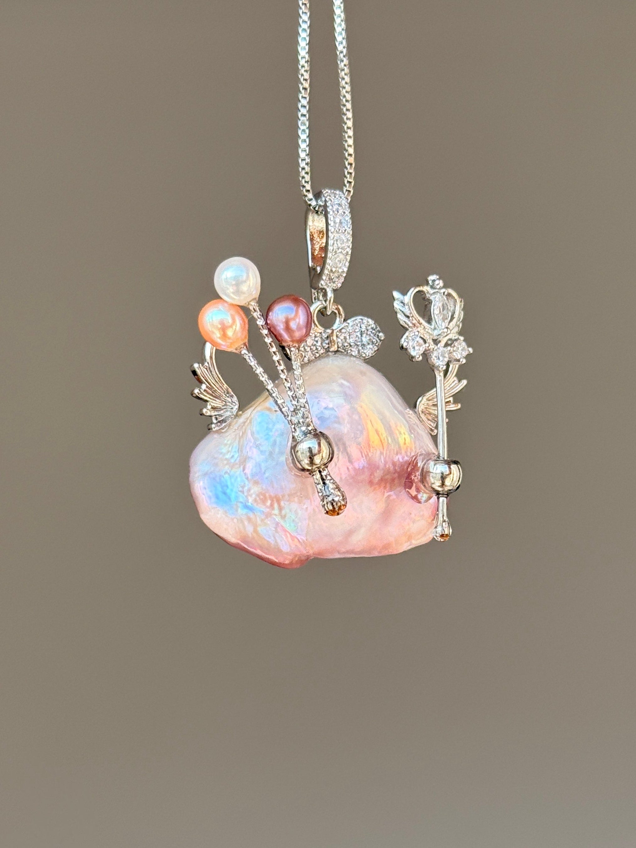 Magic Wand Fairy Baroque Pearl Necklace SKU852