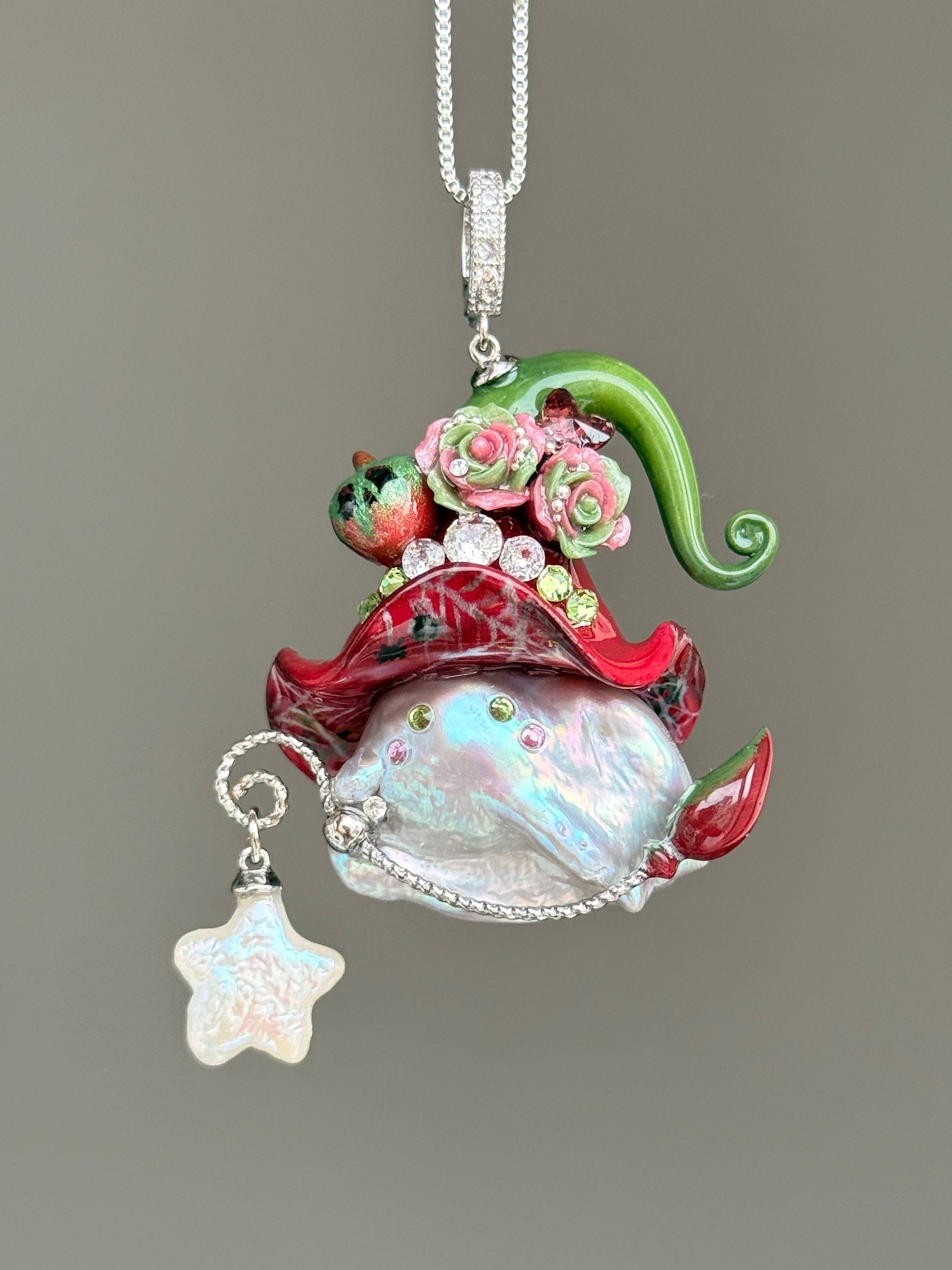 Poison Apple Witch Baroque Pearl Necklace SKU782P1279