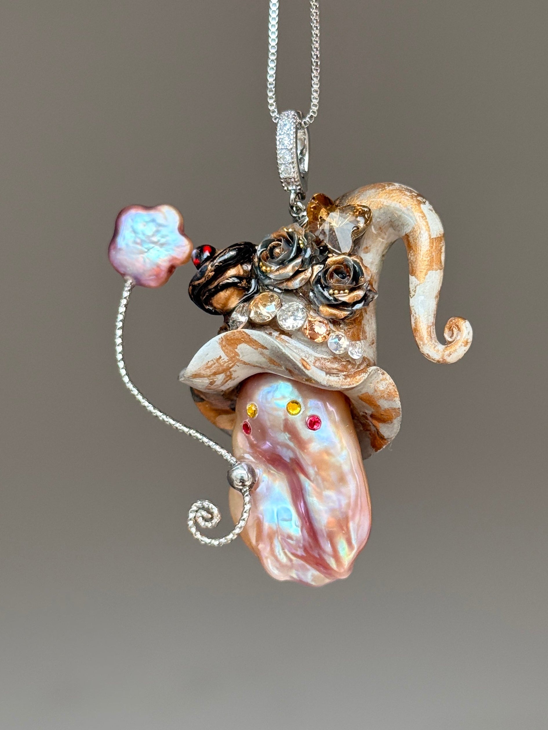 Venom Serpent Witch Baroque Pearl Necklace SKU173P111