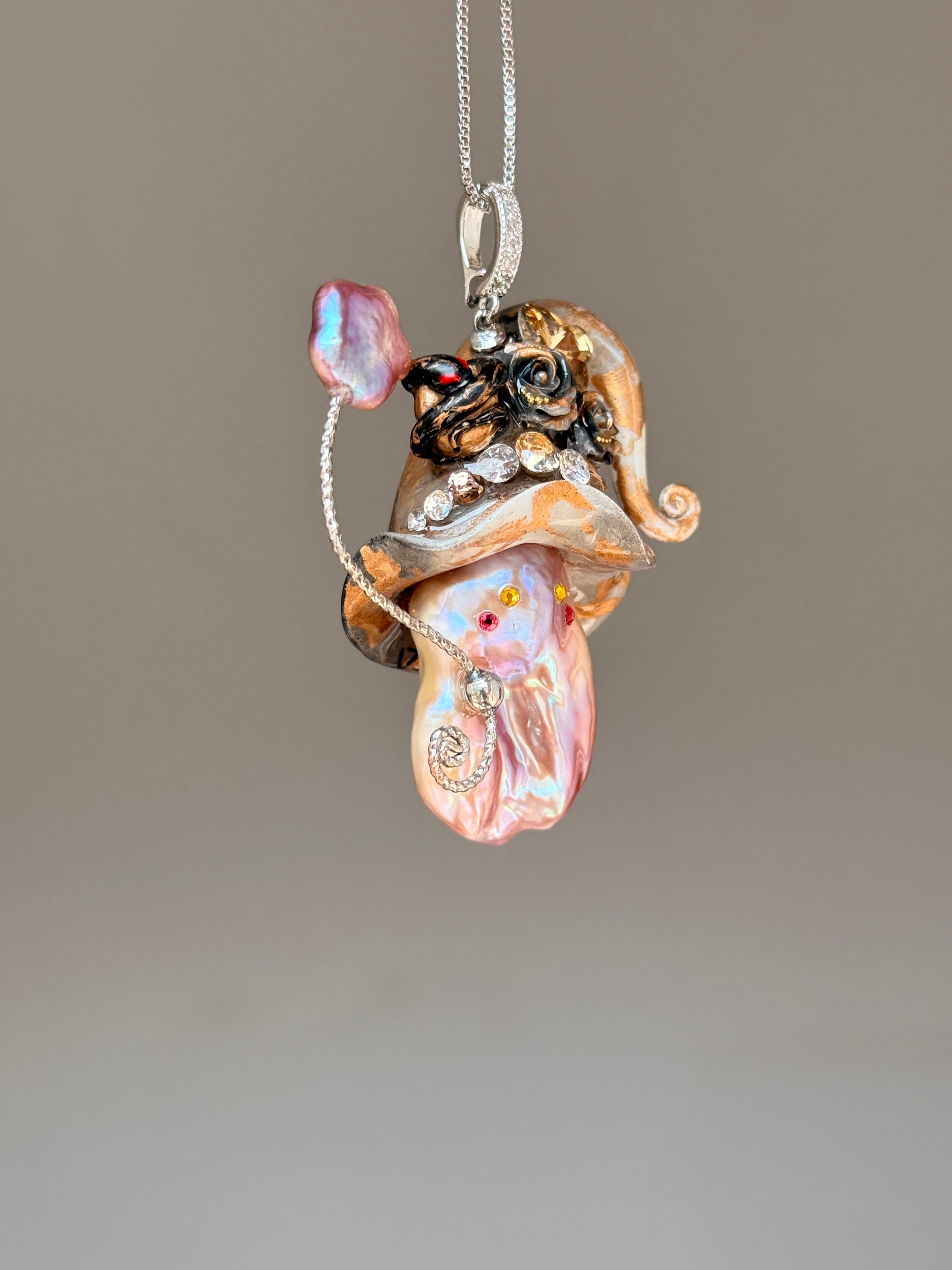 Venom Serpent Witch Baroque Pearl Necklace SKU173P111