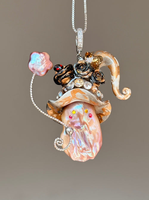 Venom Serpent Witch Baroque Pearl Necklace SKU173P111