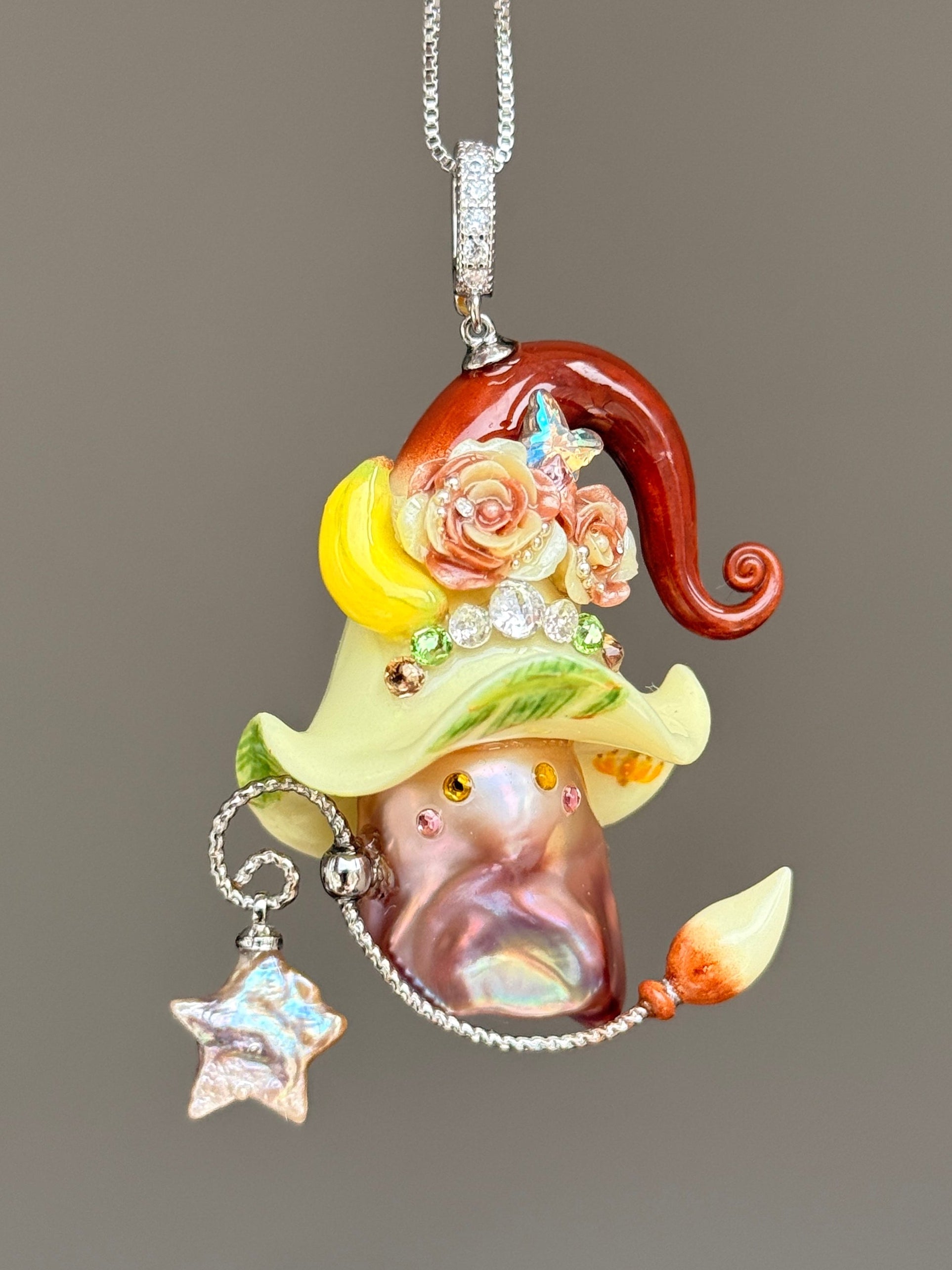 Banana Bloom Sprite Baroque Pearl Necklace SKU156P180