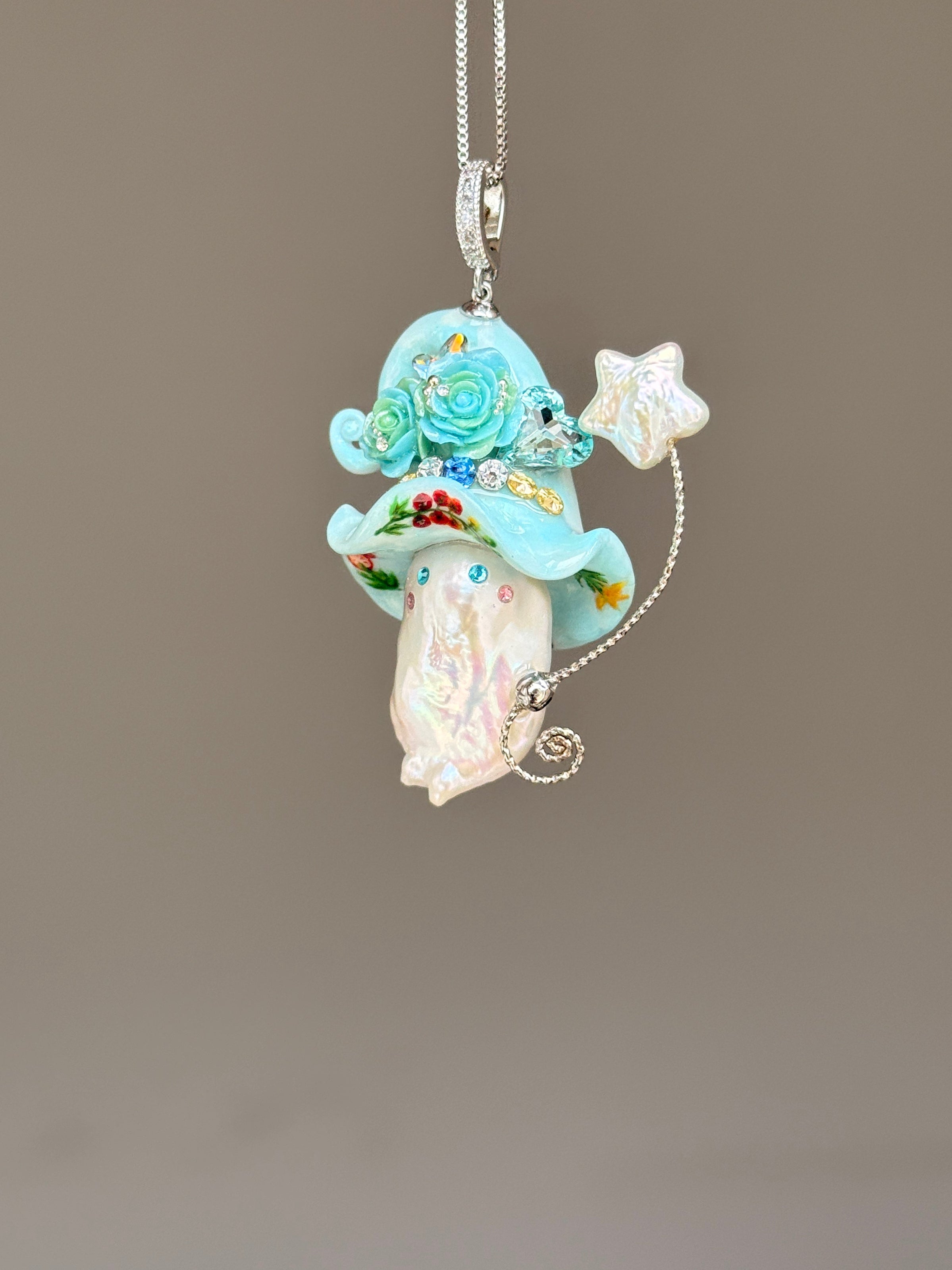 Cherry Tomato Sprite Baroque Pearl Necklace SKU141P139