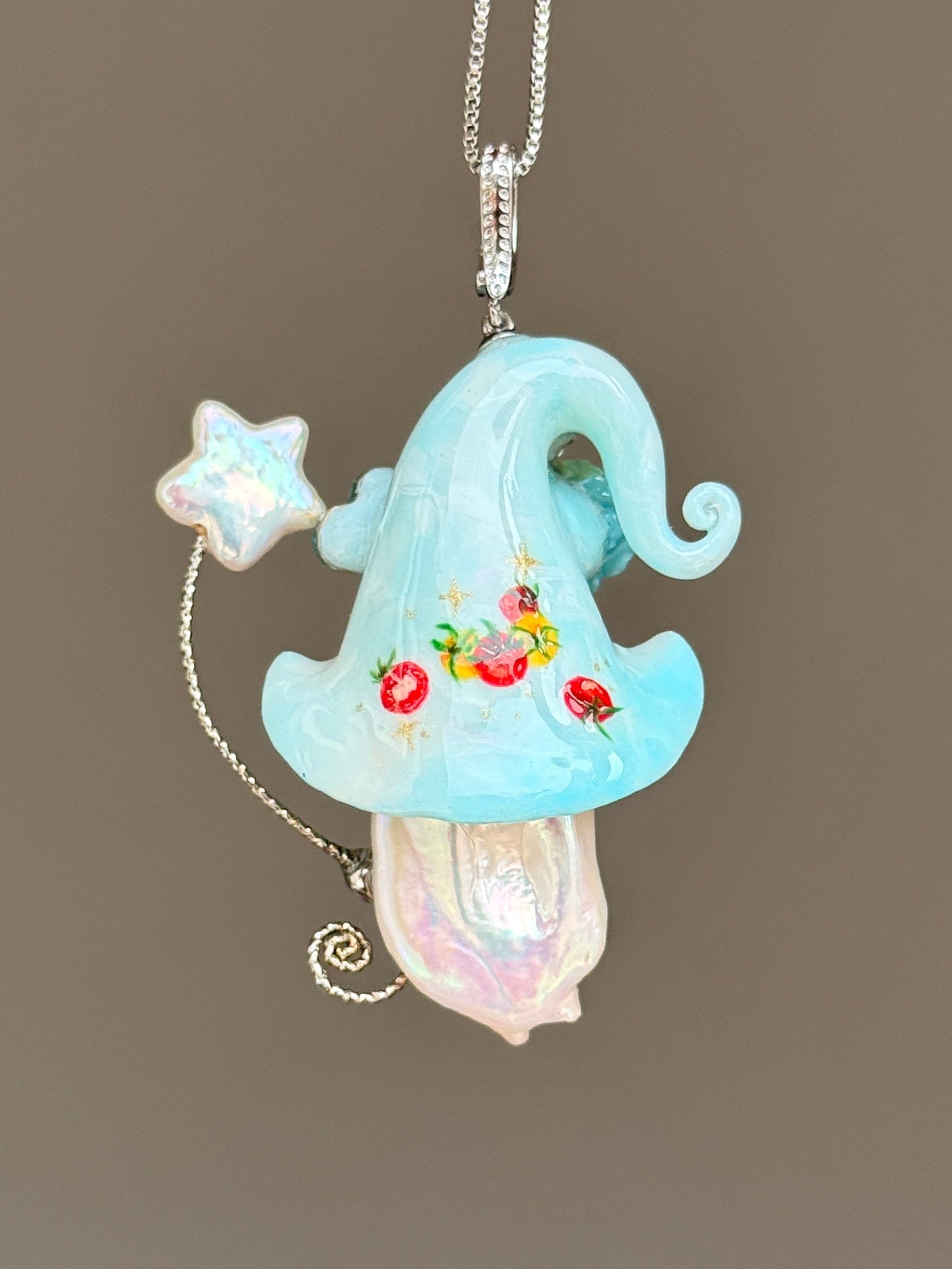 Cherry Tomato Sprite Baroque Pearl Necklace SKU141P139