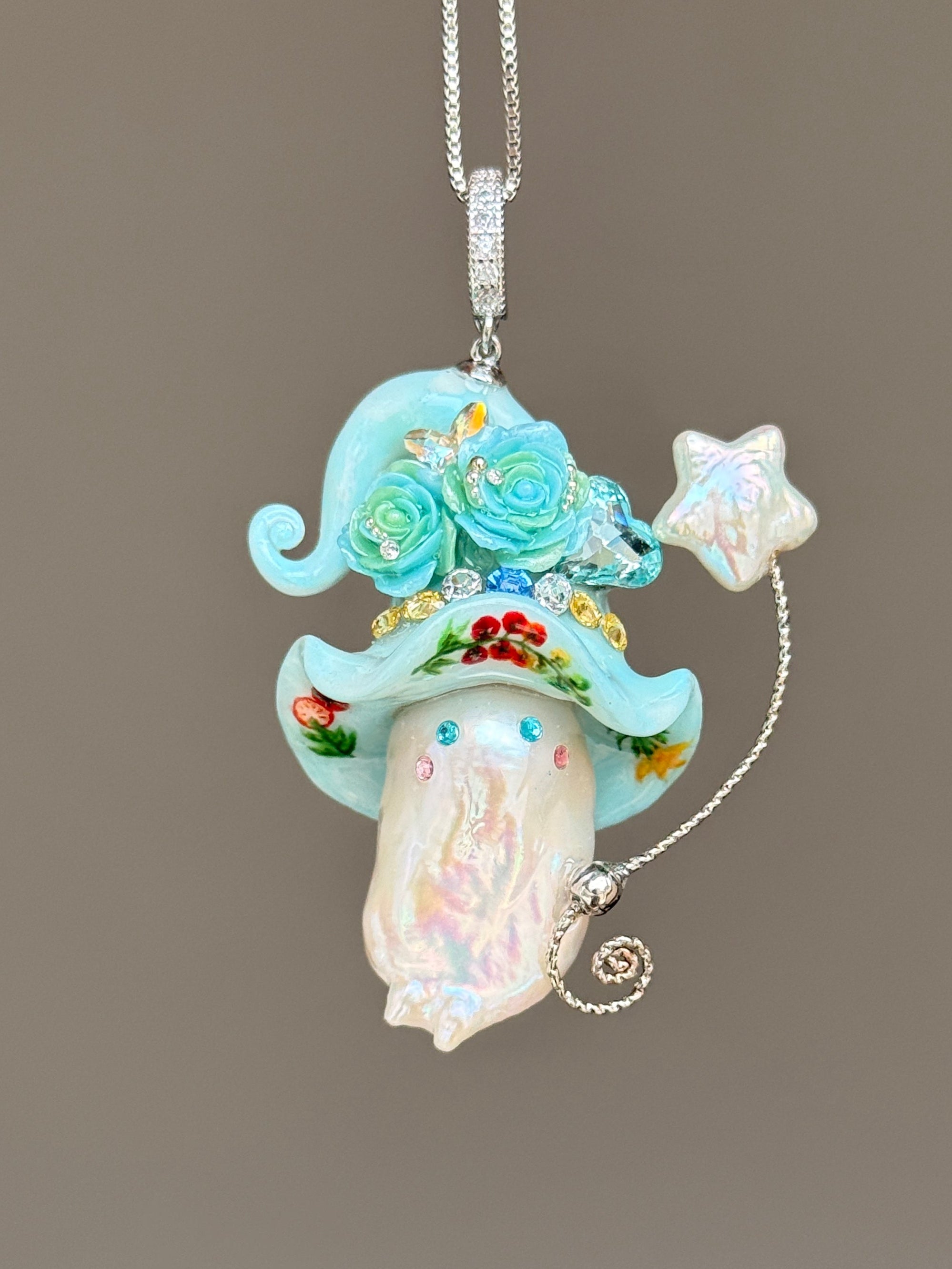 Cherry Tomato Sprite Baroque Pearl Necklace SKU141P139