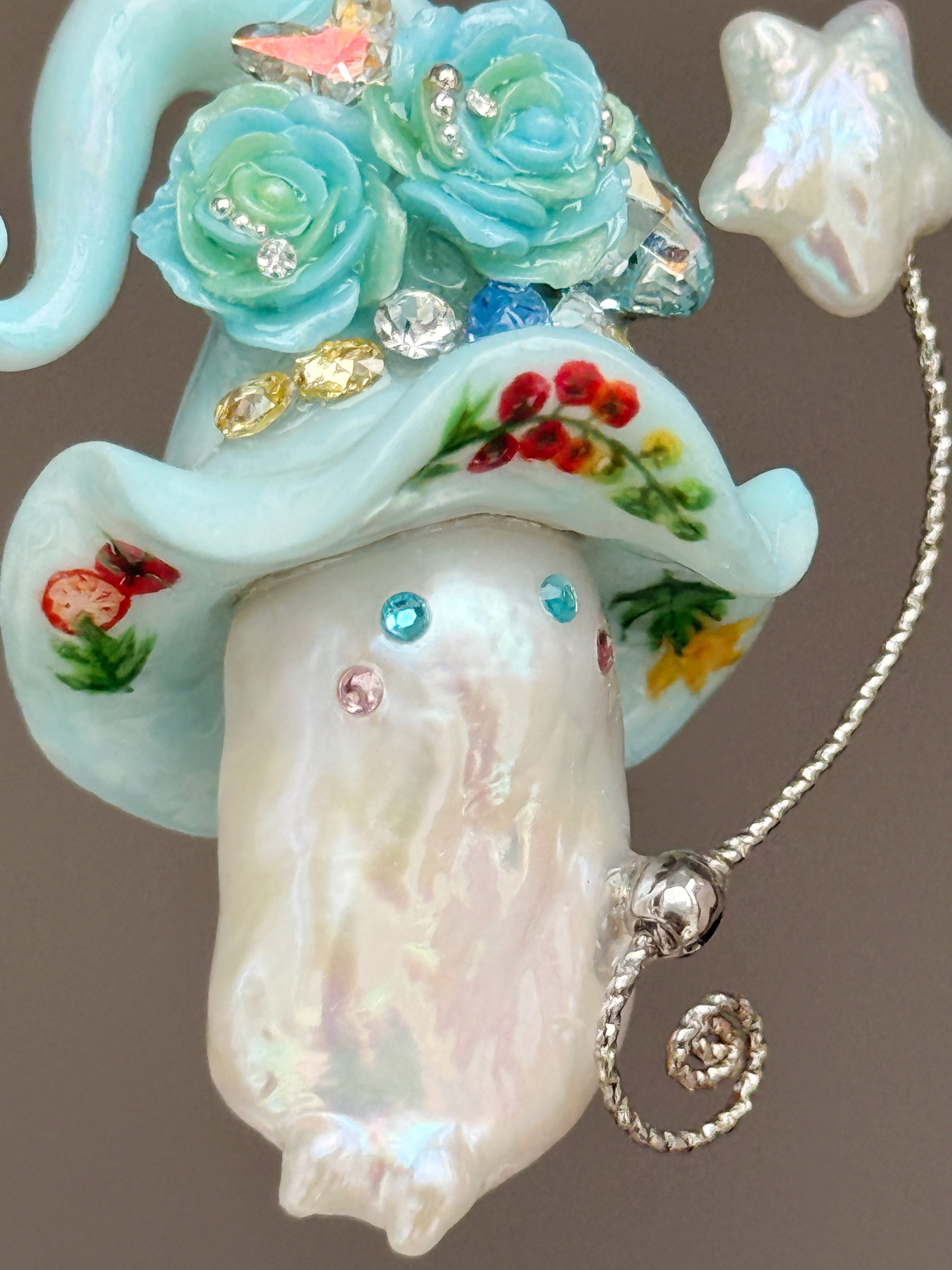Cherry Tomato Sprite Baroque Pearl Necklace SKU141P139