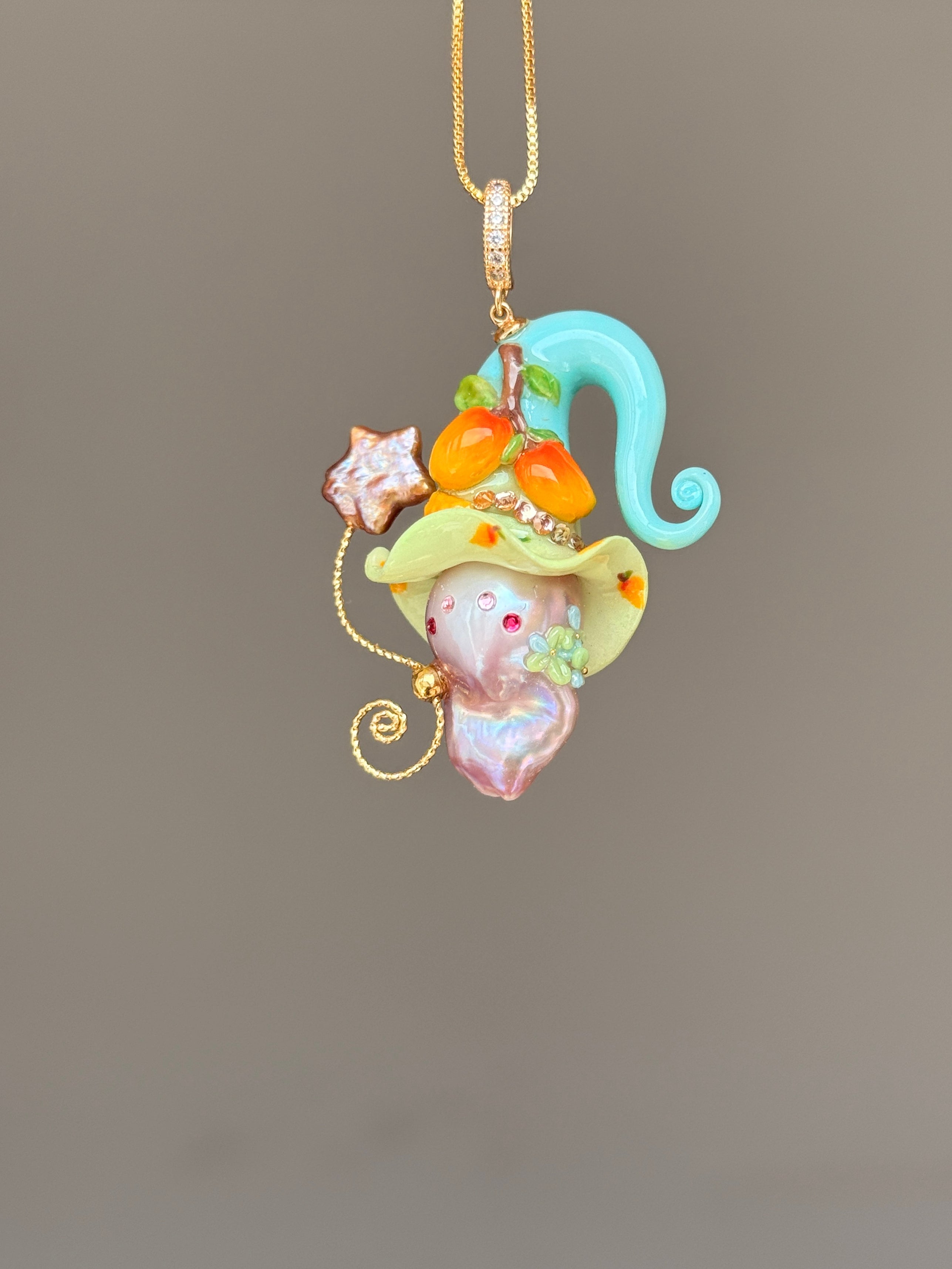 Mango Bloom Sprite Baroque Pearl Necklace SKU057P192