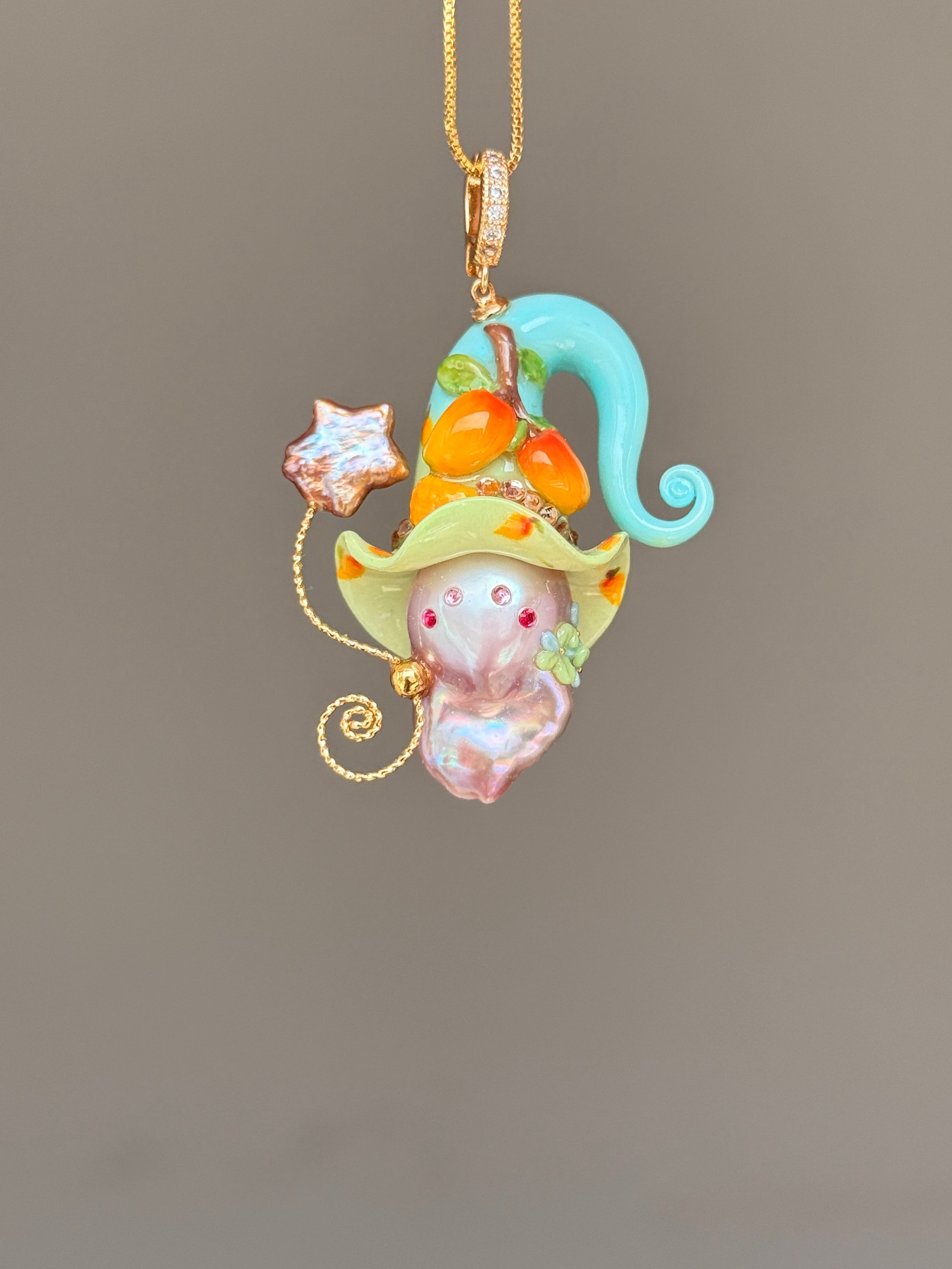 Mango Bloom Sprite Baroque Pearl Necklace SKU057P192
