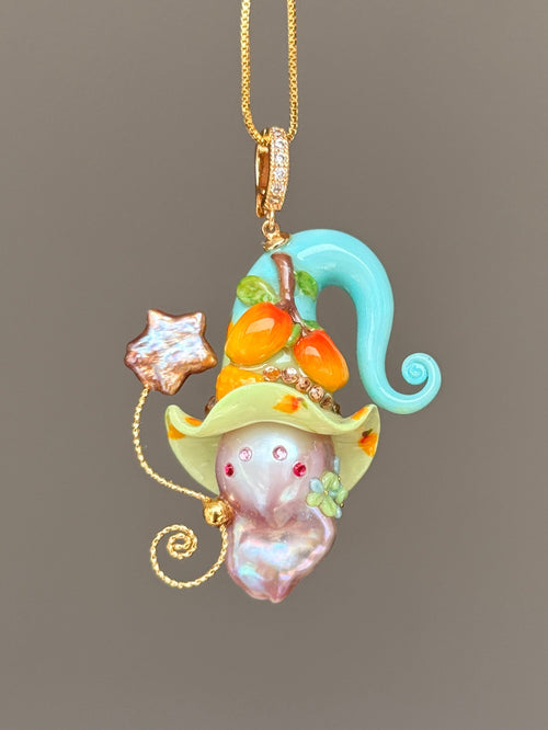 Mango Bloom Sprite Baroque Pearl Necklace SKU057P192