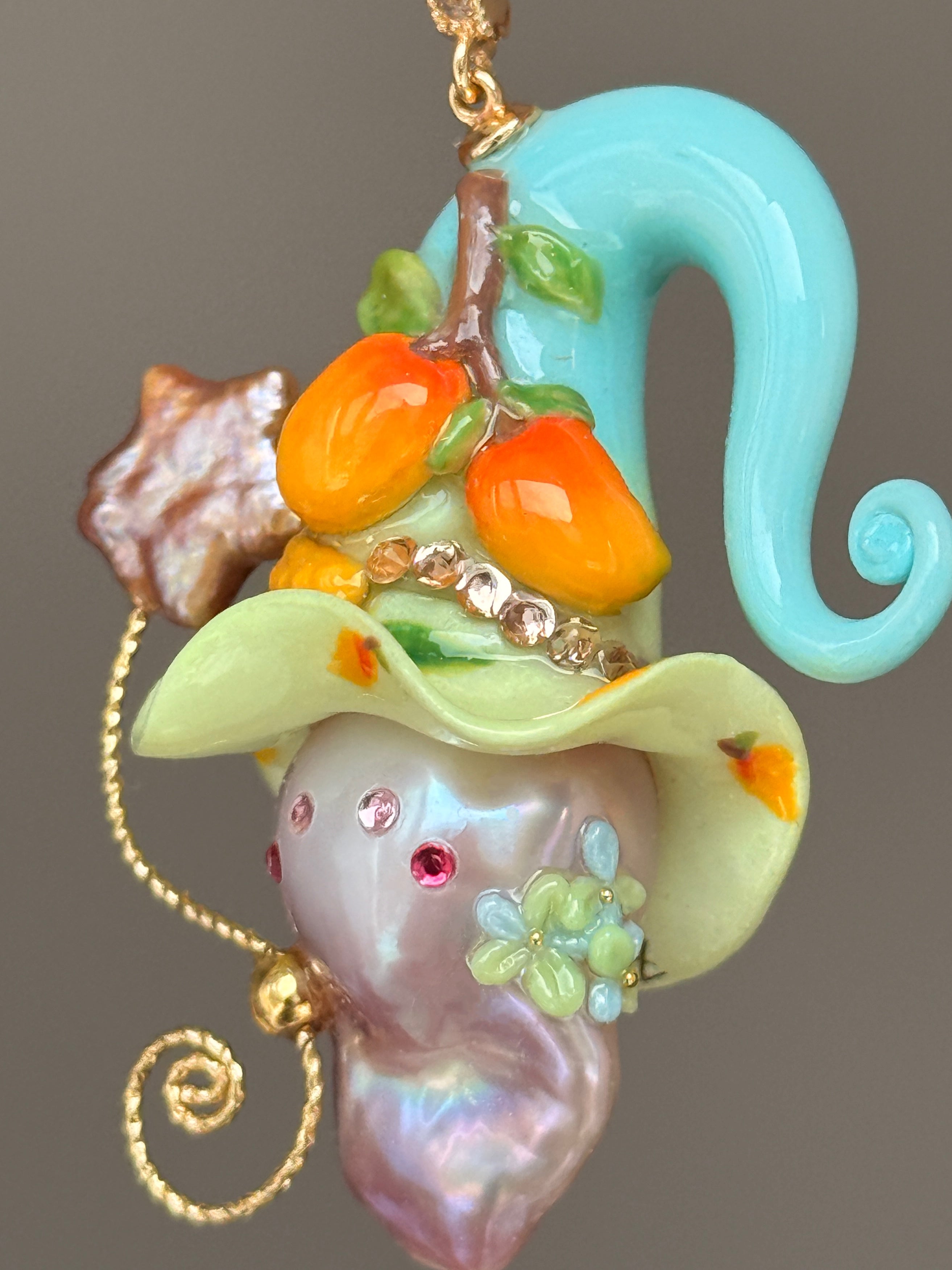 Mango Bloom Sprite Baroque Pearl Necklace SKU057P192