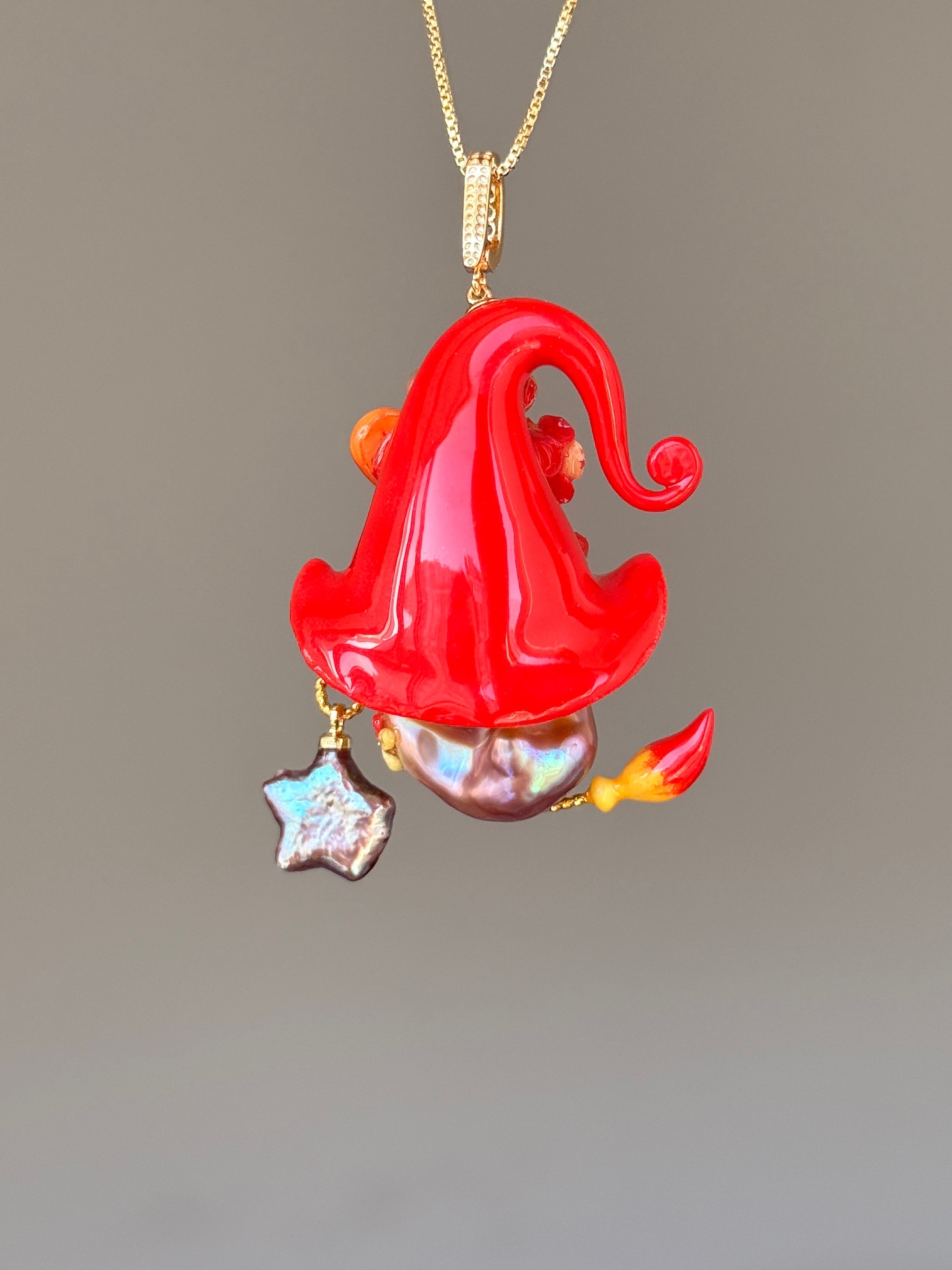 Hot Dog Stand Sprite Baroque Pearl Necklace SKU195P294