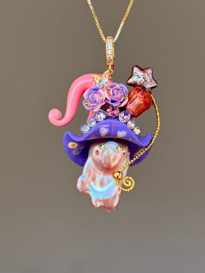 Frosting Fantasy Sprite Baroque Pearl Necklace SKUE208