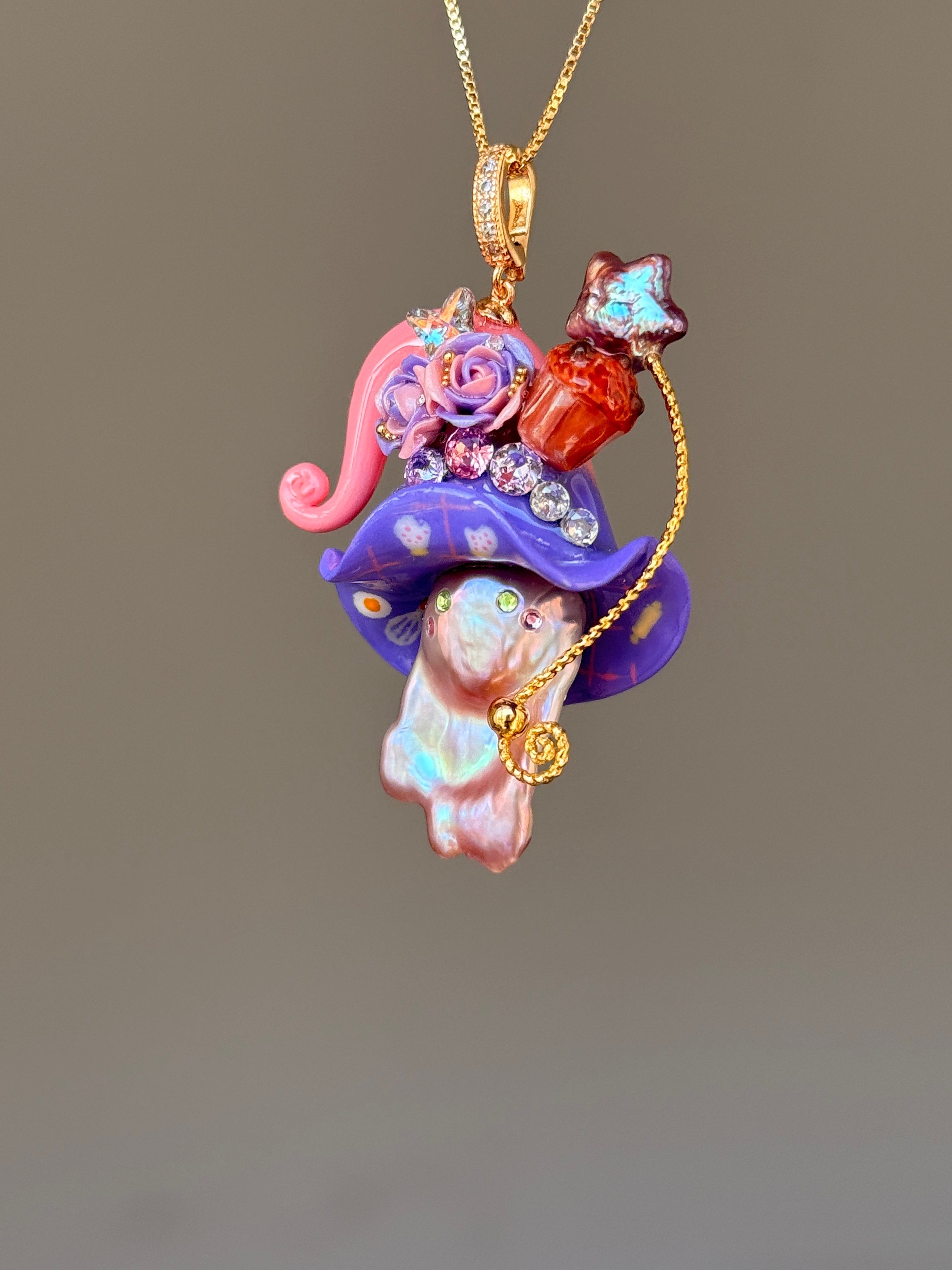 Frosting Fantasy Sprite Baroque Pearl Necklace SKUE208