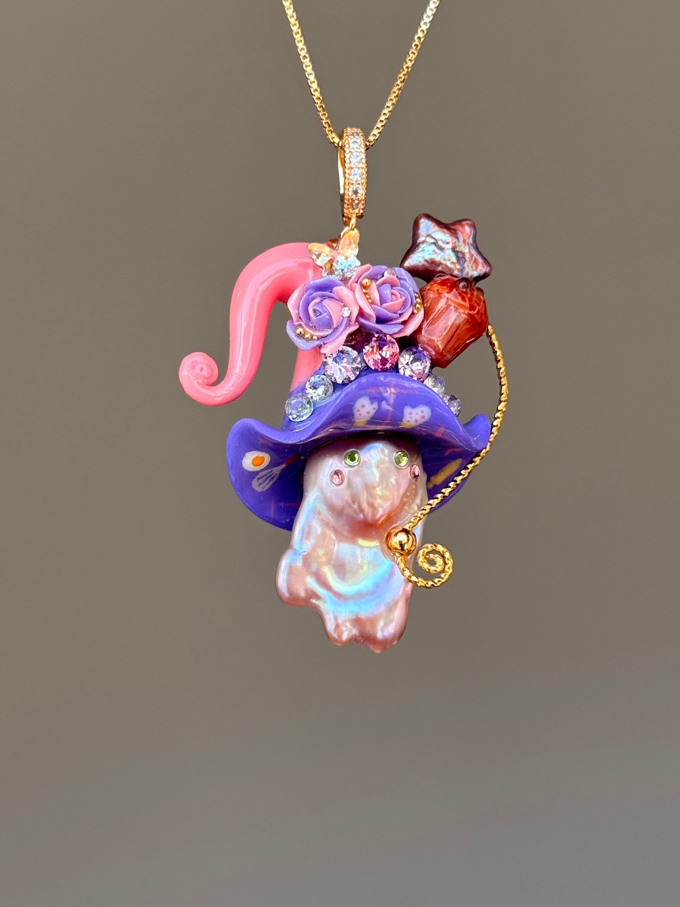 Frosting Fantasy Sprite Baroque Pearl Necklace SKUE208