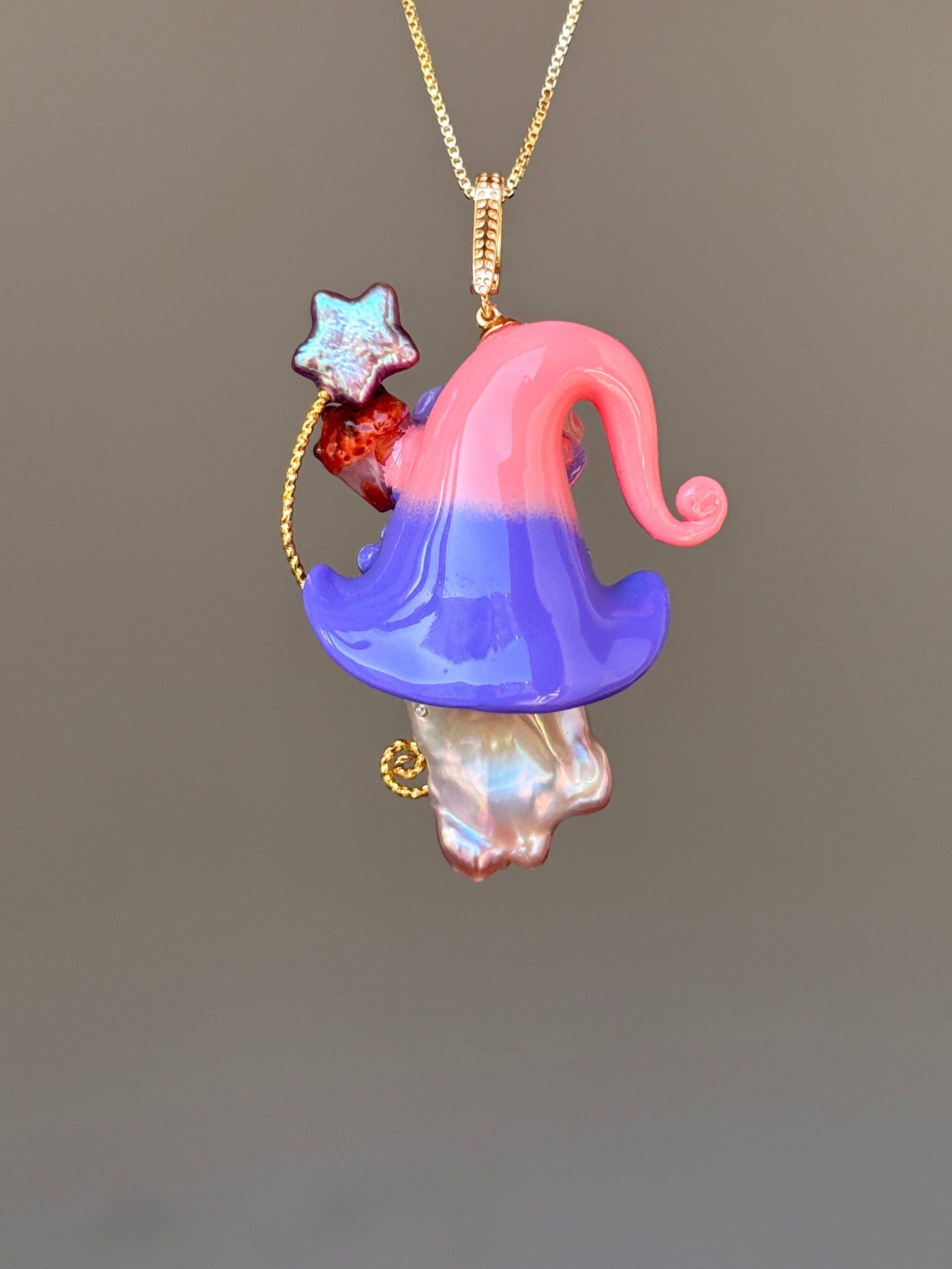 Frosting Fantasy Sprite Baroque Pearl Necklace SKUE208