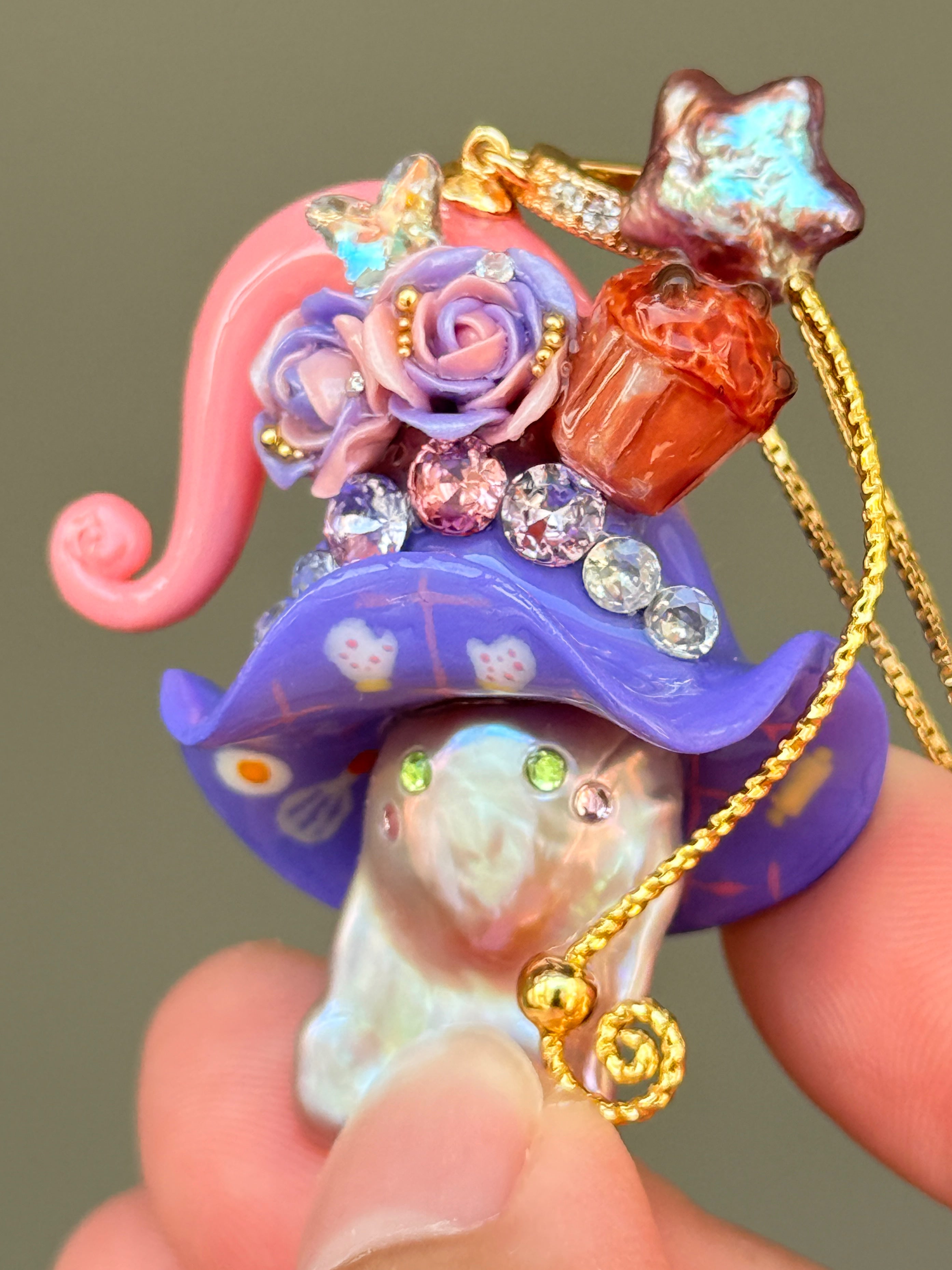 Frosting Fantasy Sprite Baroque Pearl Necklace SKUE208