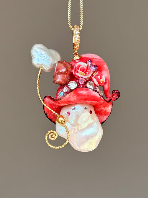 Bacon Sprites Baroque Pearl Necklace