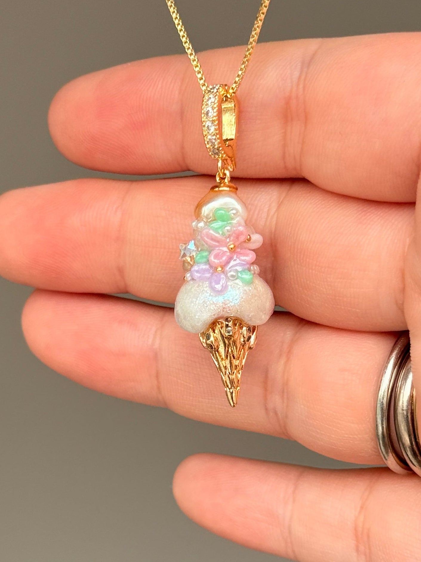 Pastel Bloom Scoop Baroque Pearl Necklace SKUCR18