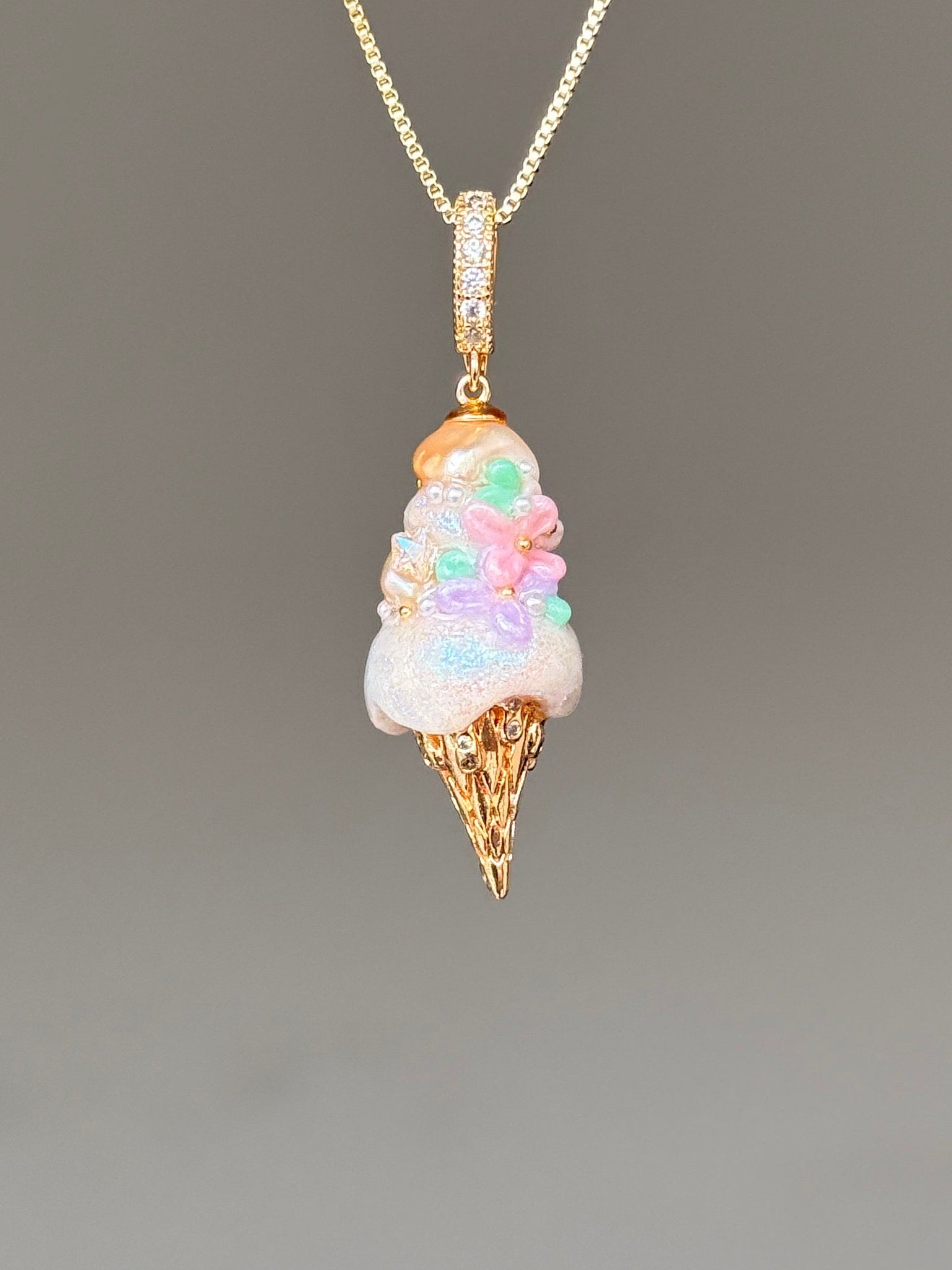Pastel Bloom Scoop Baroque Pearl Necklace SKUCR18