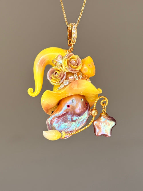 Cheese Sprite Baroque Pearl Necklace