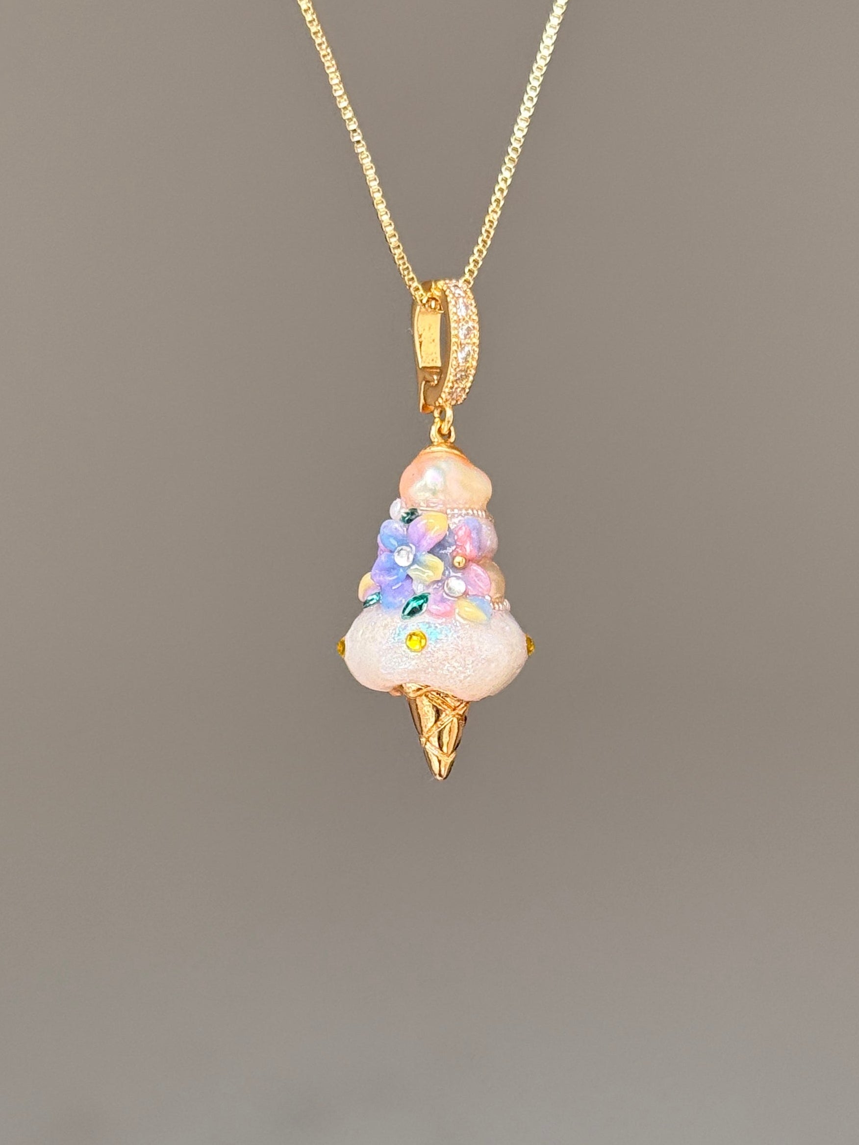 Pastel Confetti Scoop Baroque Pearl Necklace SKUCR49