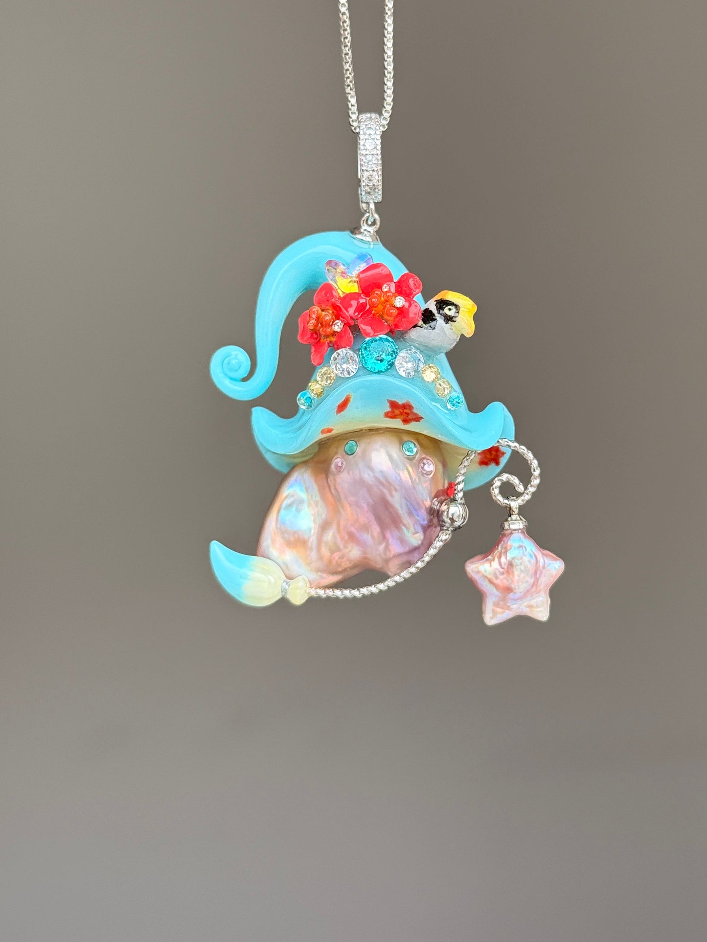 Pre-order Pearl Hornbill Sprite Necklace SKU911P1263