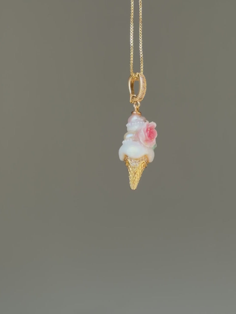 Ivory Rose Scoop Baroque Pearl Necklace SKUCR65