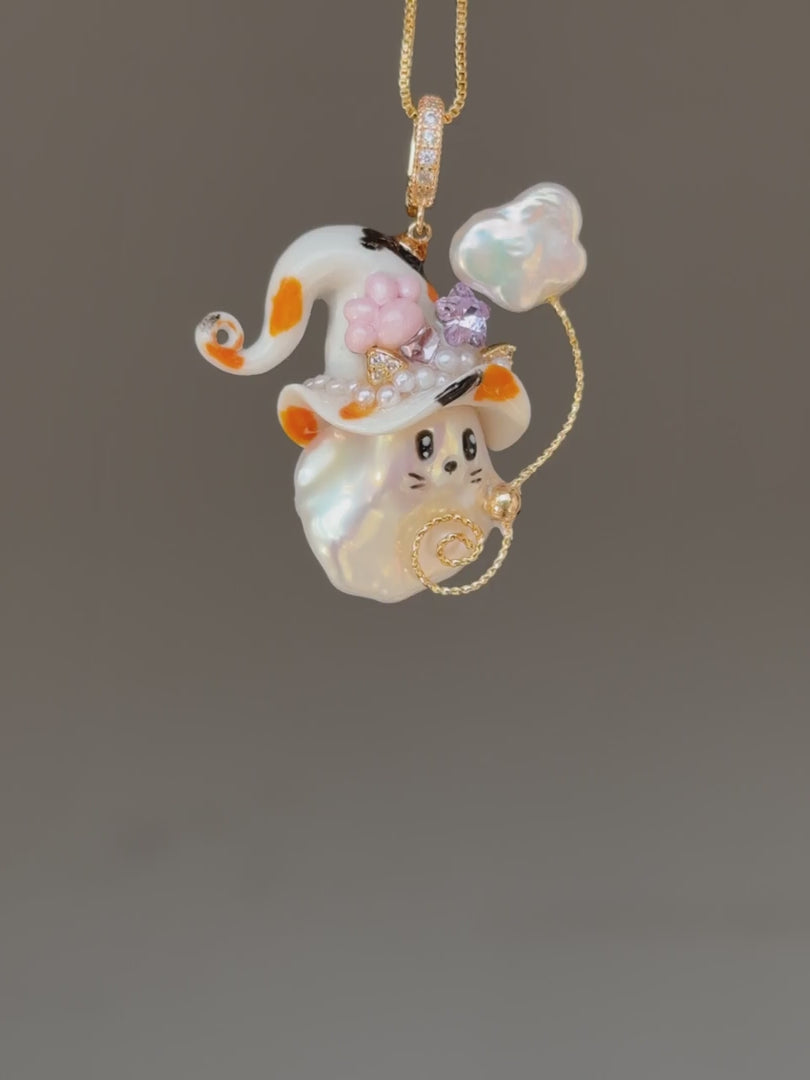 Calico Whimsy Baroque Pearl Necklace SKU1094
