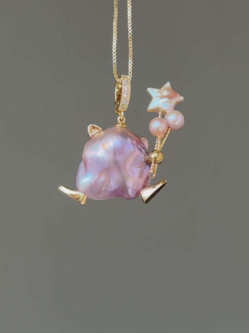 Starlit Familiar Baroque Pearl Necklace SKU941P1212