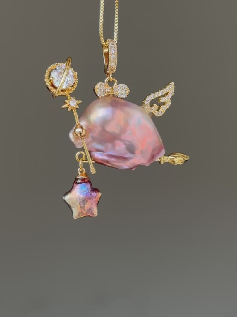 Celestial Cherub Baroque Pearl Necklace SKU912P1360