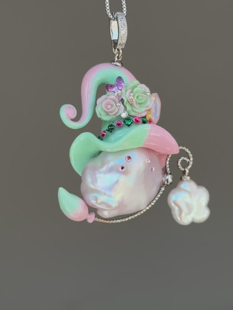 Mint Blush Daydream Baroque Pearl Necklace SKU1010P1390