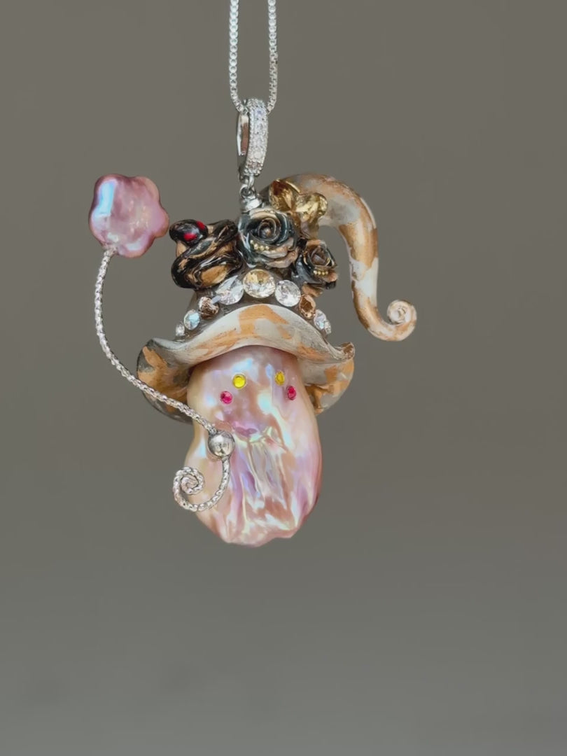 Venom Serpent Witch Baroque Pearl Necklace SKU173P111