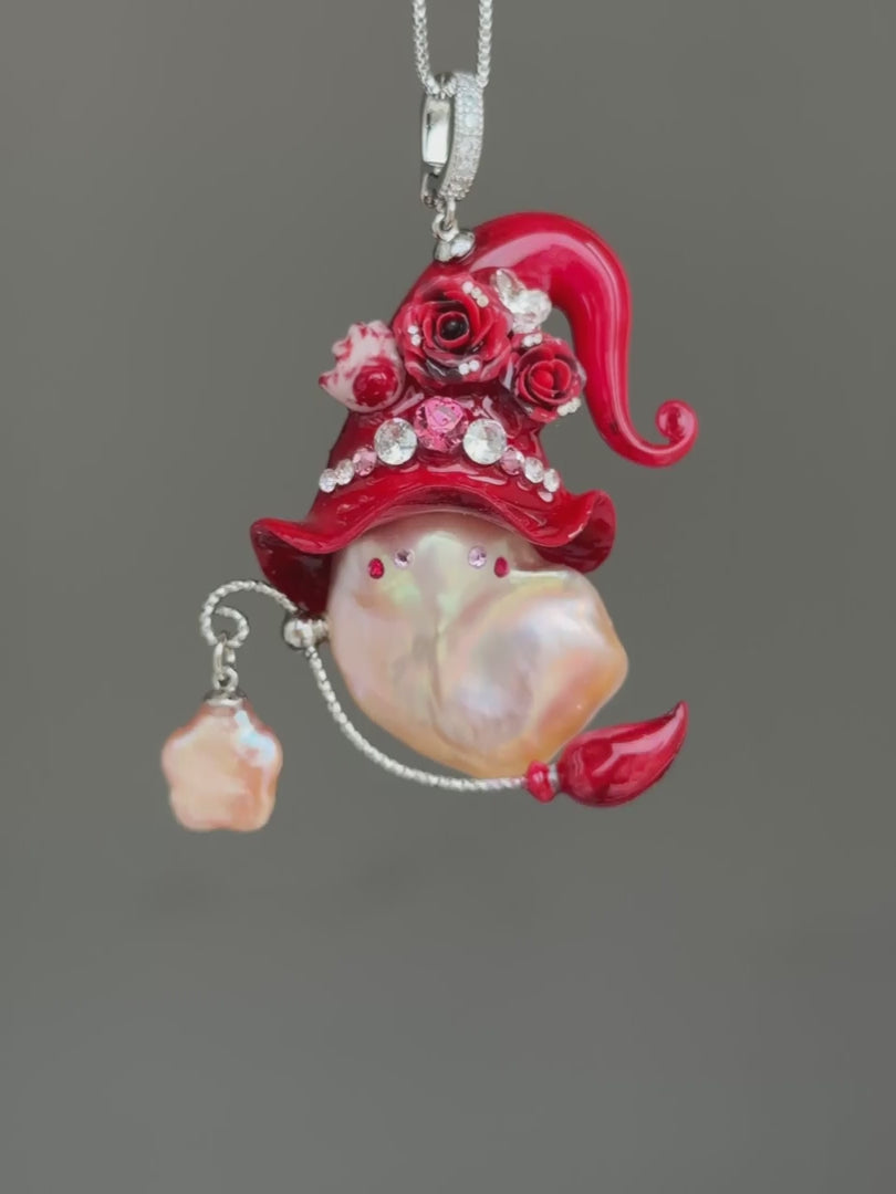 Severed Bloom Witch Baroque Pearl Necklace SKU1134P1550