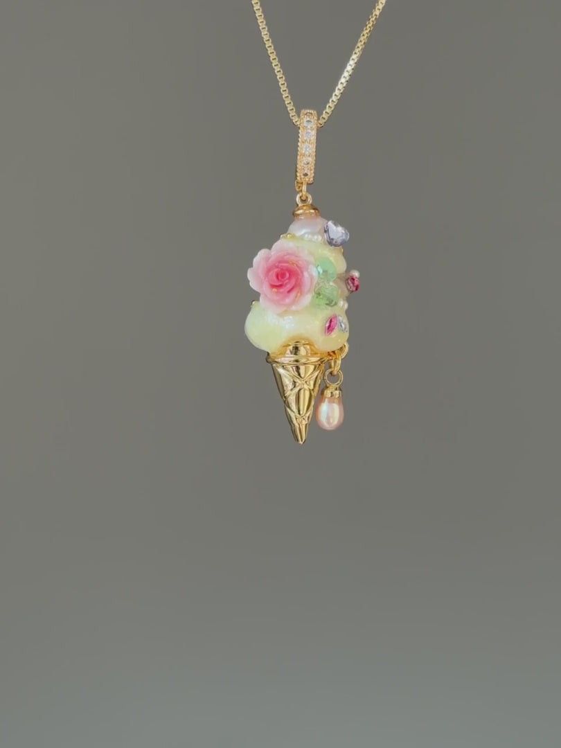 Rose Garden Scoop Baroque Pearl Necklace SKUCR29