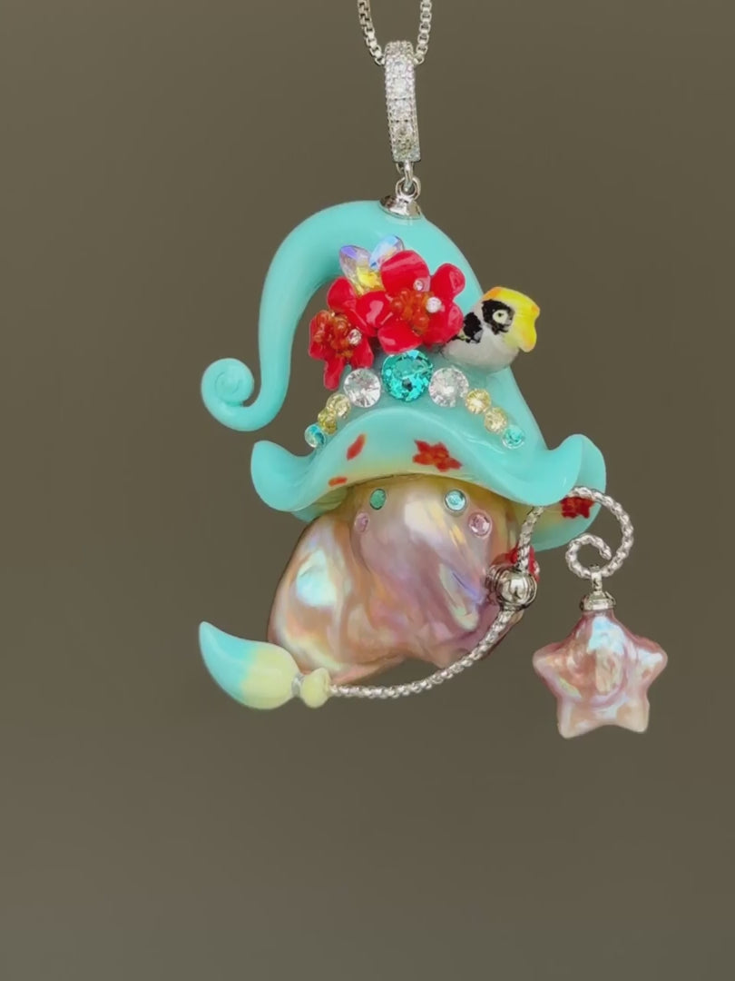 Hornbill Sprite Baroque Pearl Necklace SKU911P1263