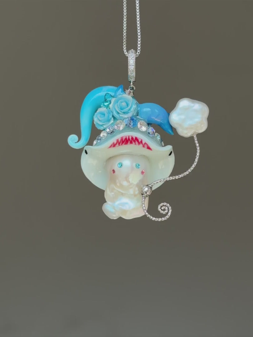 Baby Shark Sprite Baroque Pearl Necklace SKUE1290