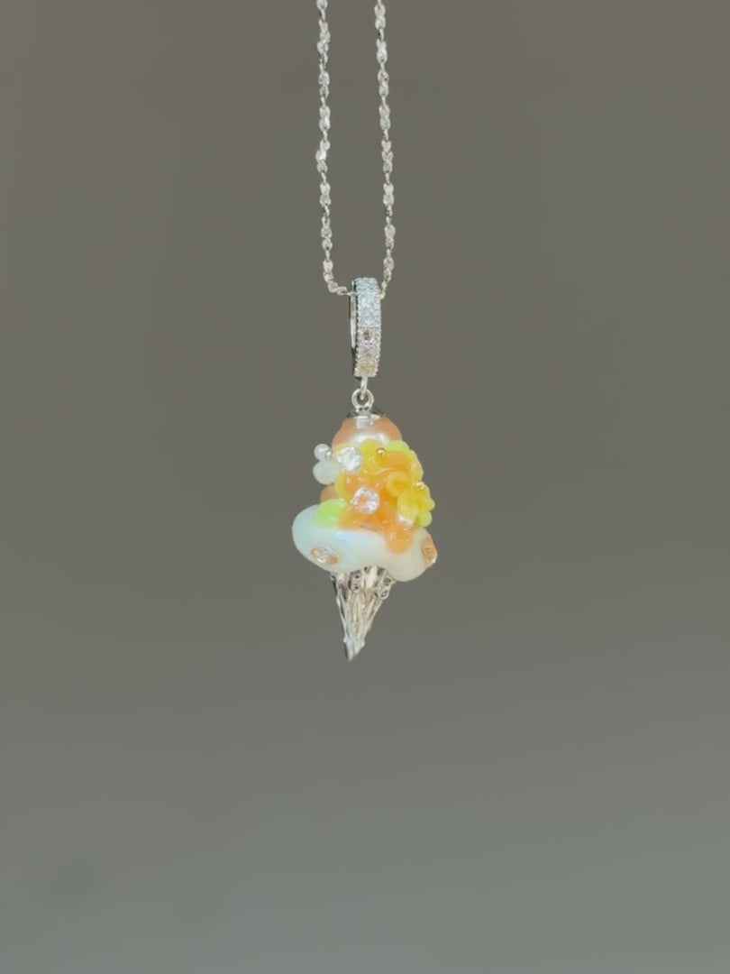 Orange Blossom Scoop Baroque Pearl Necklace SKUCR10