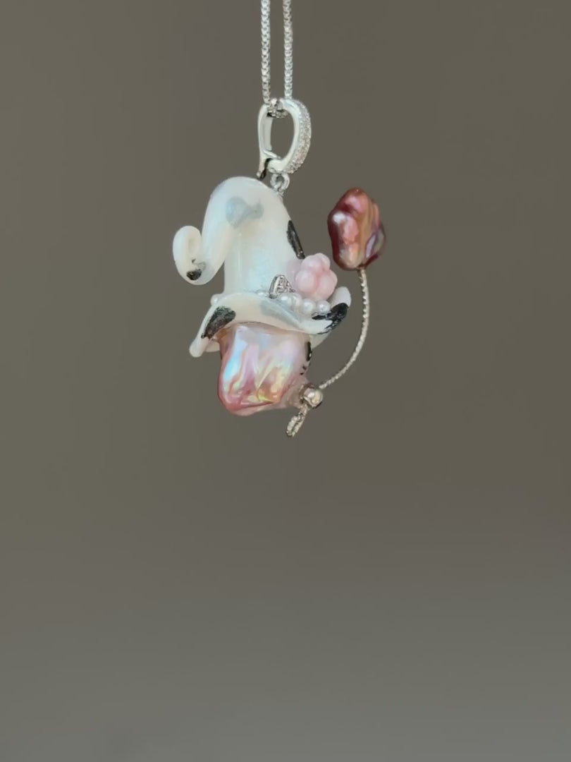 Shadow Calico Sprite Baroque Pearl Necklace SKUE57